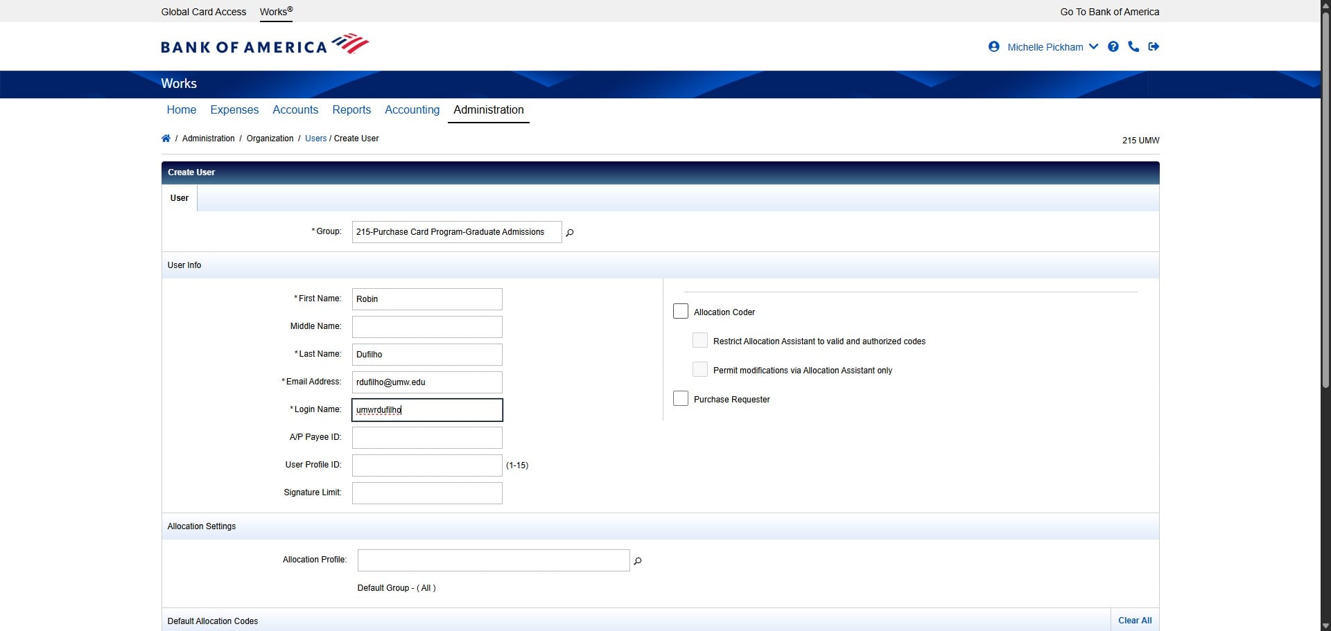 Check the box next to Allocation Coder.
