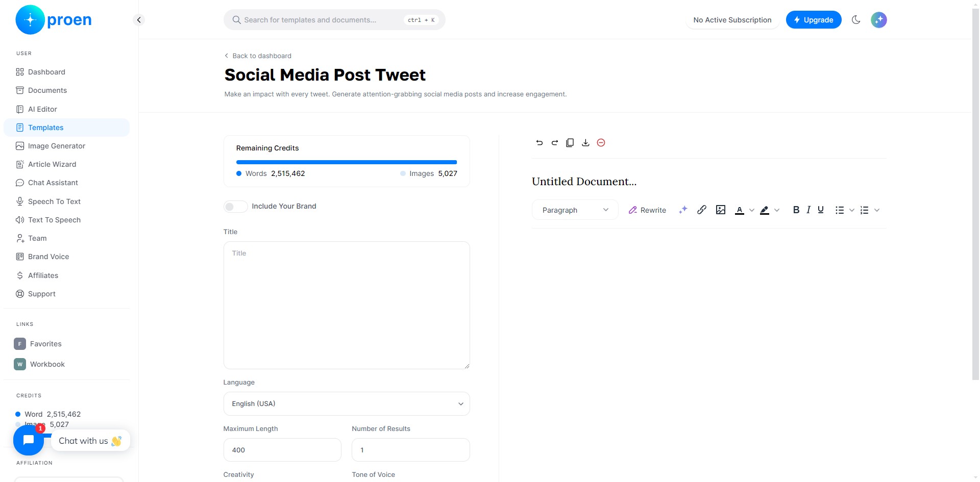 **Optional**: toggle ON "Include Your Brand"