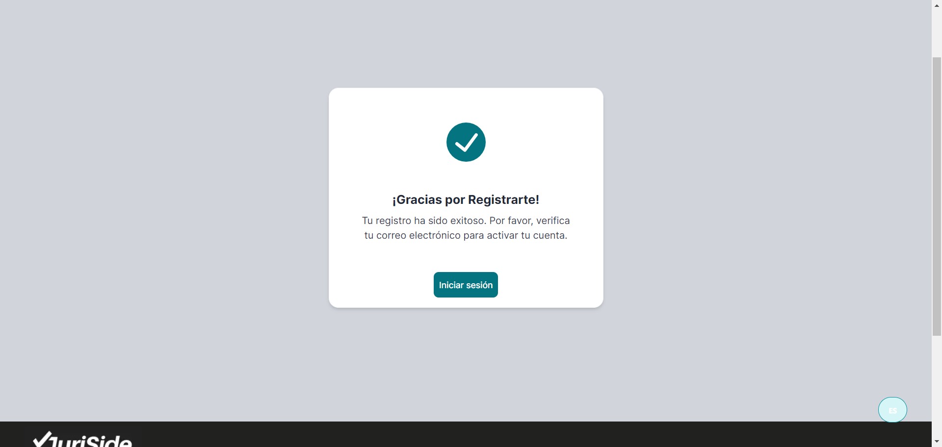 Es importante que, una vez registrado, proceda a su correo electrónico para activar la cuenta.
