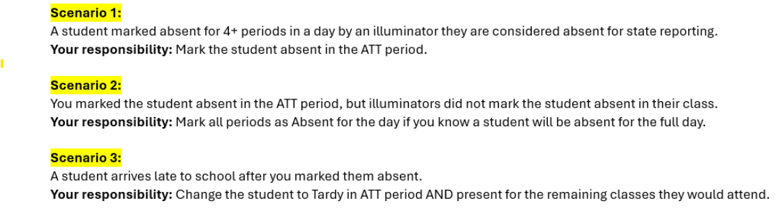 Daily Attendance Reconcilation