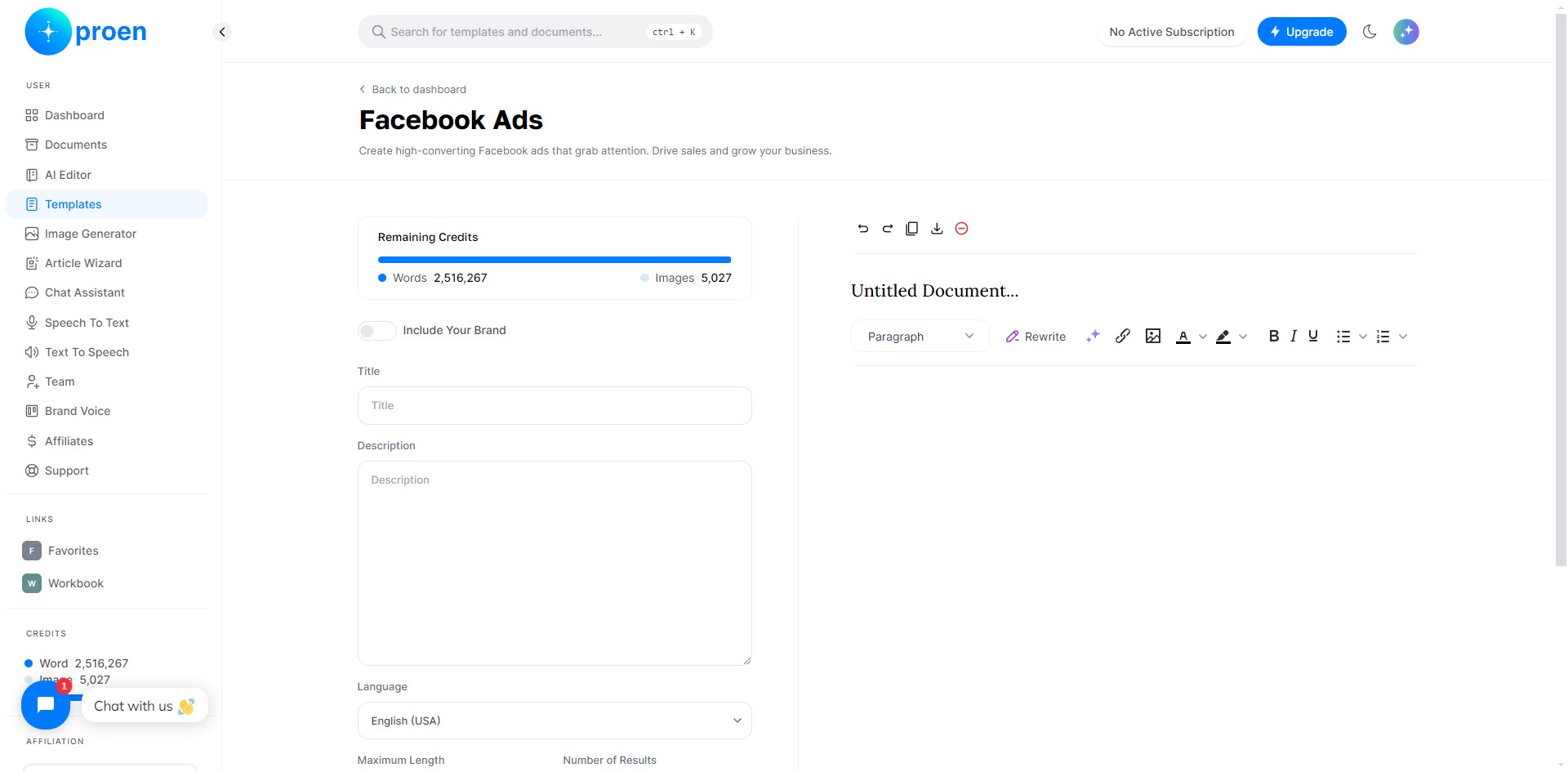 **Optional**: toggle ON "Include Your Brand"