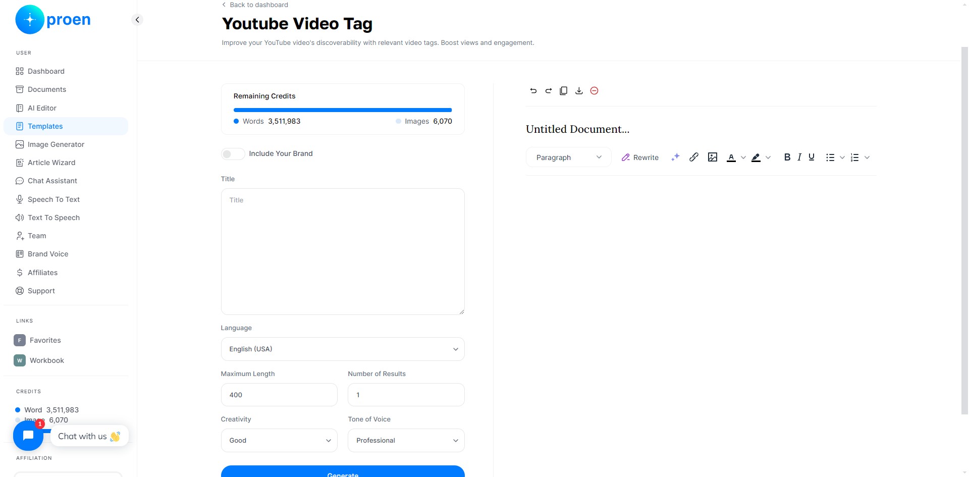 Enter the title of your YouTube video