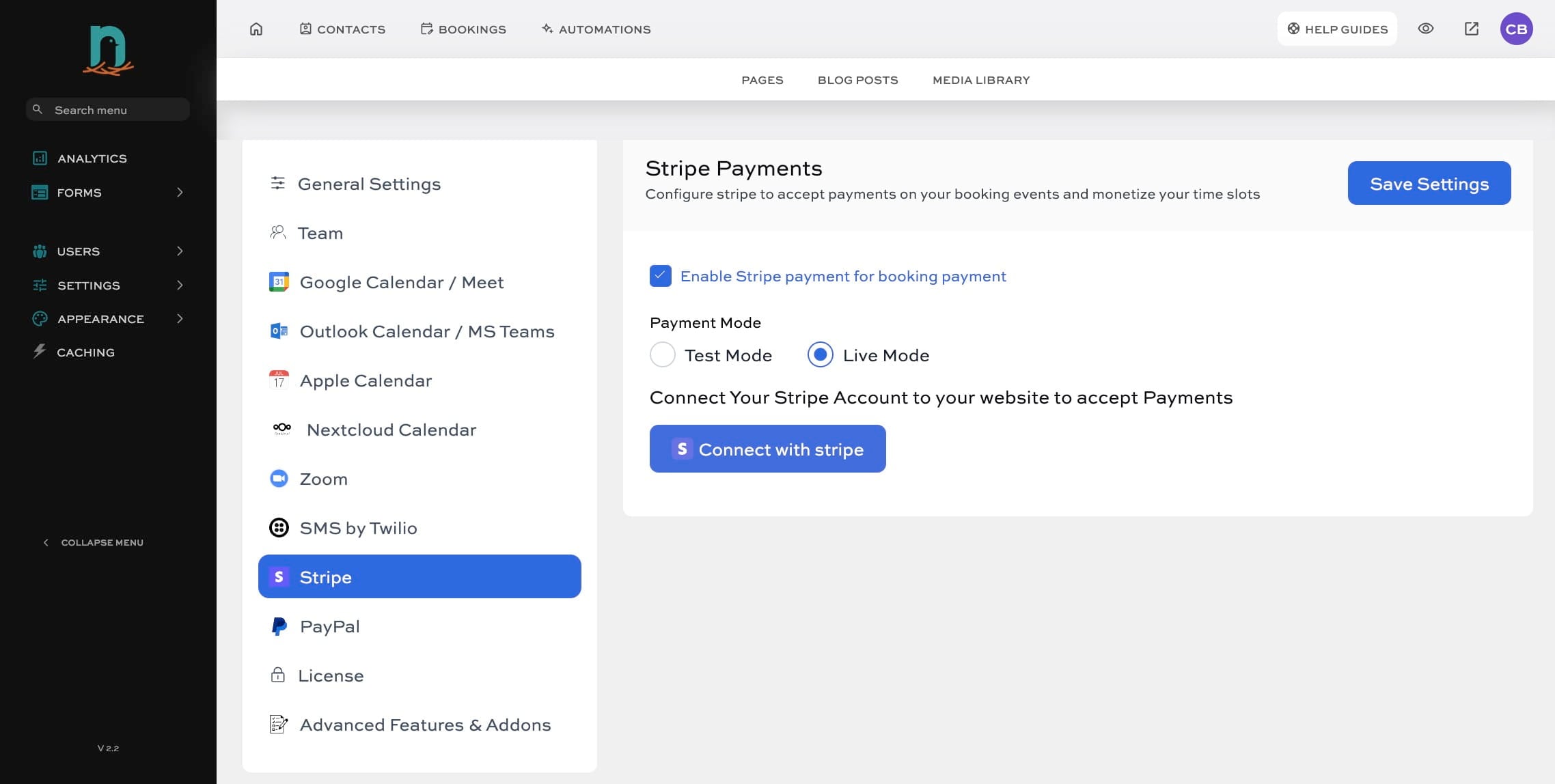 *Right click* (like in step 6) the 'Connect with Stripe' button to open it in a new tab. This will take you to your Stripe account. Follow the prompts to connect your account.