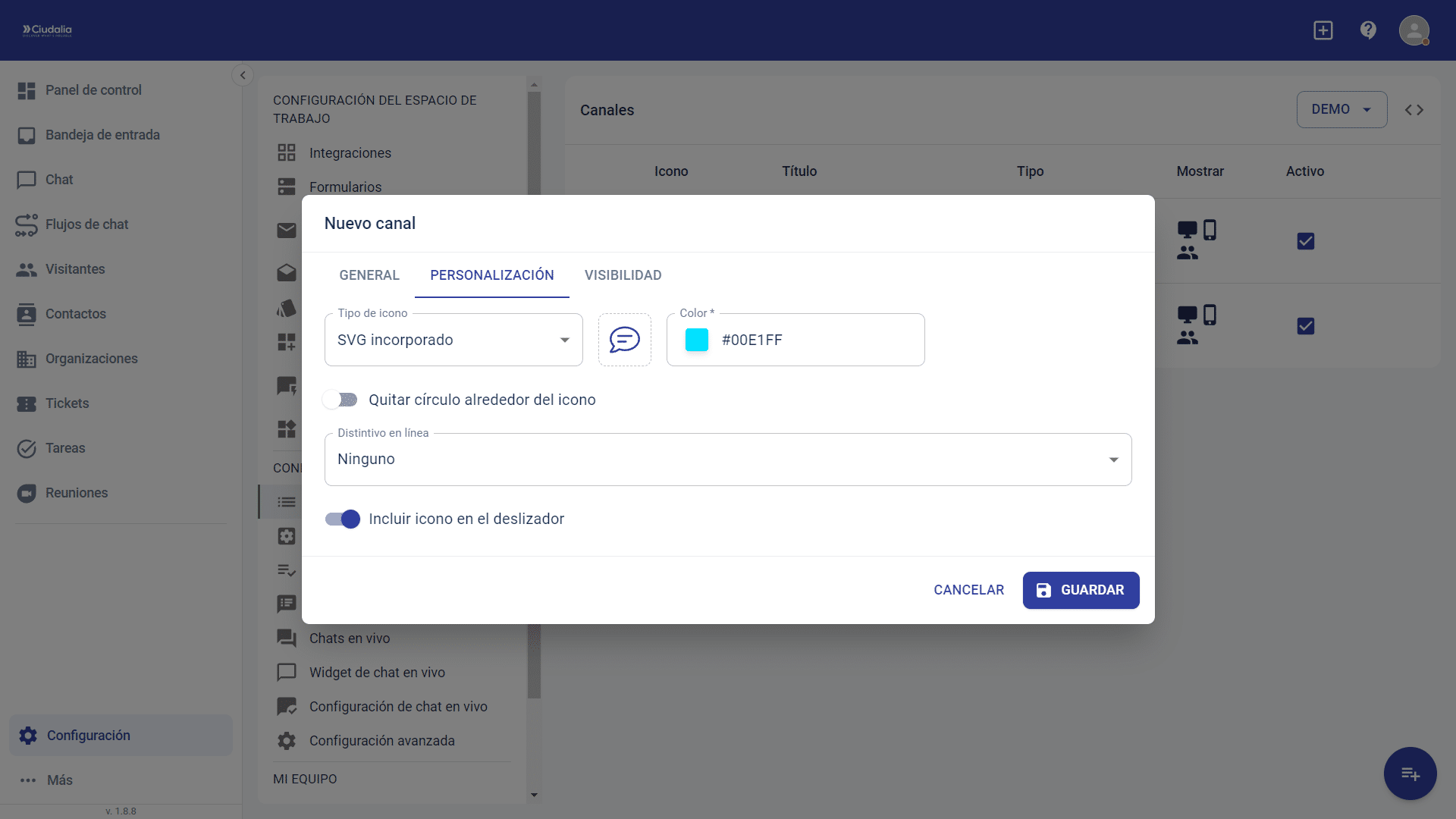 Por ultimo, selecciona en **Guardar**