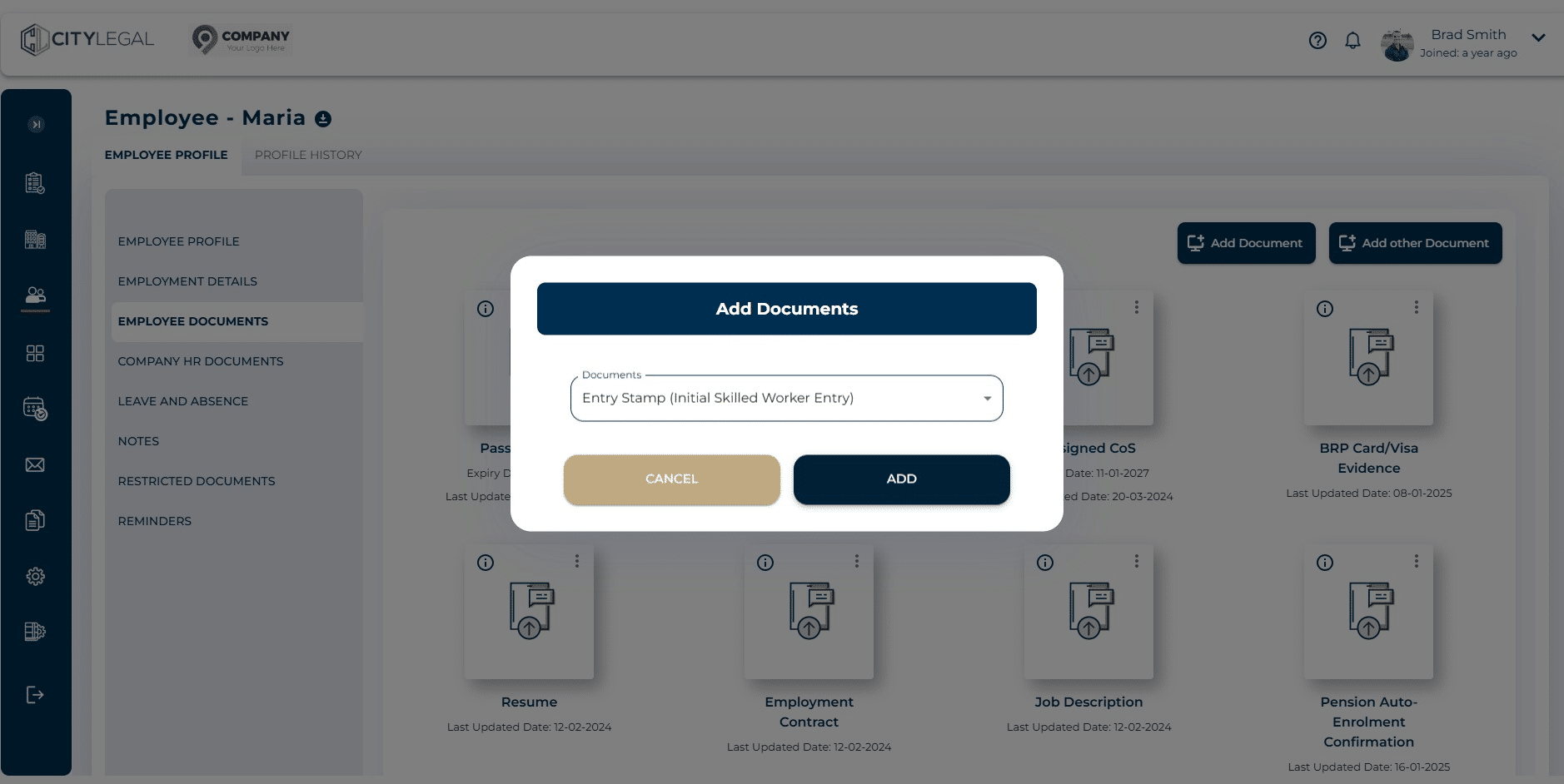 Click on "Add"