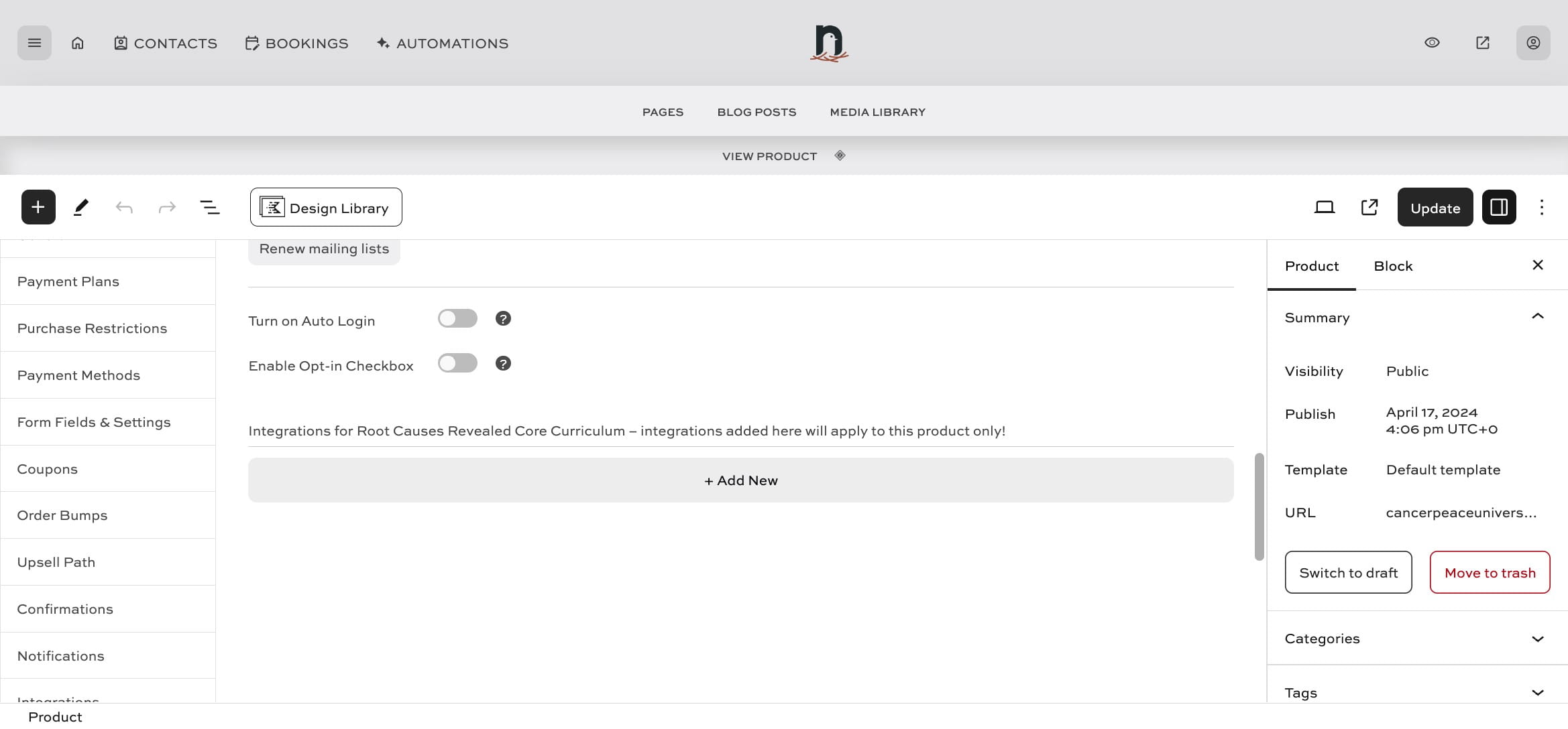 Click on "+ Add New"