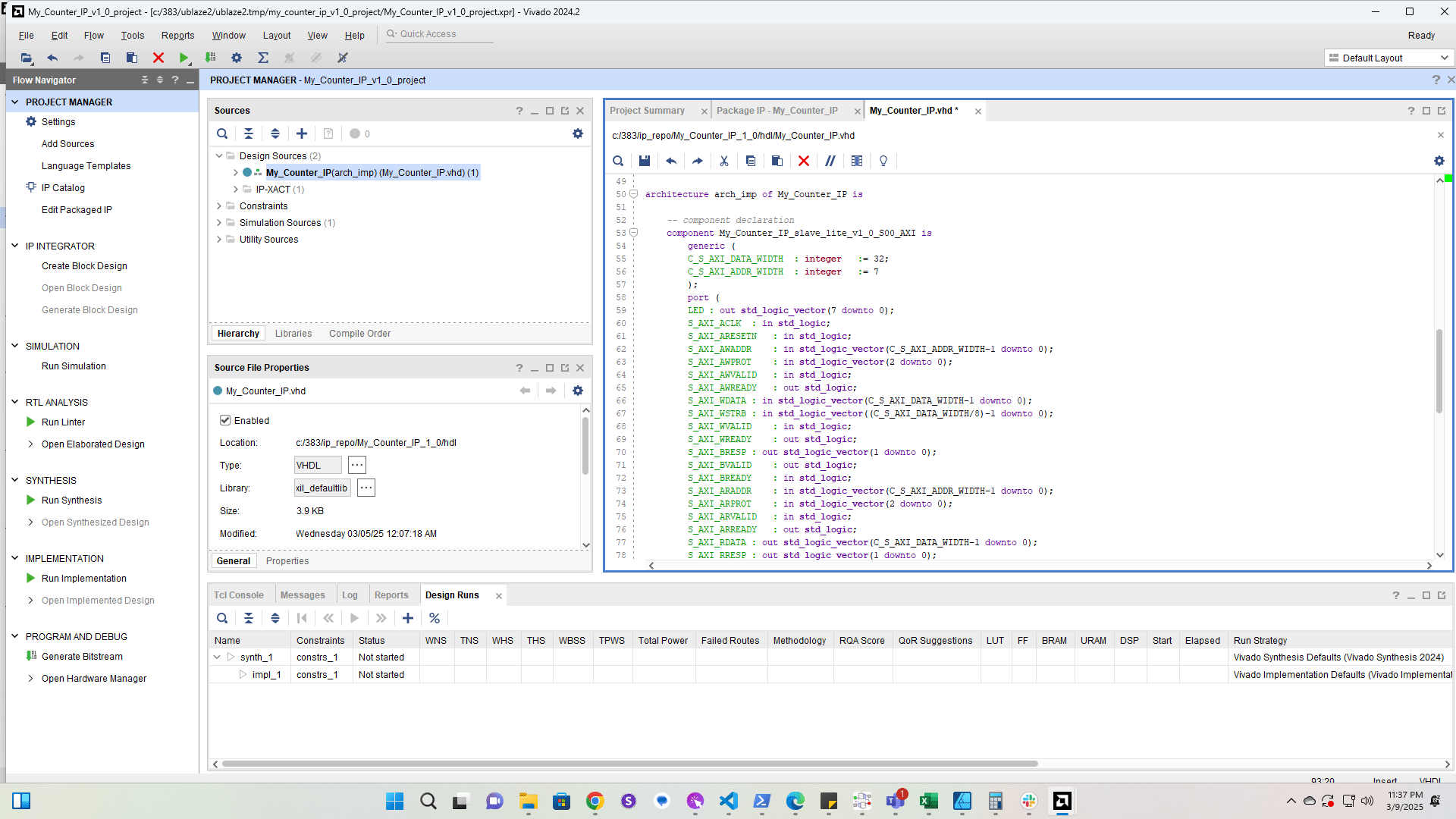 Add the roll port to the subcomponent