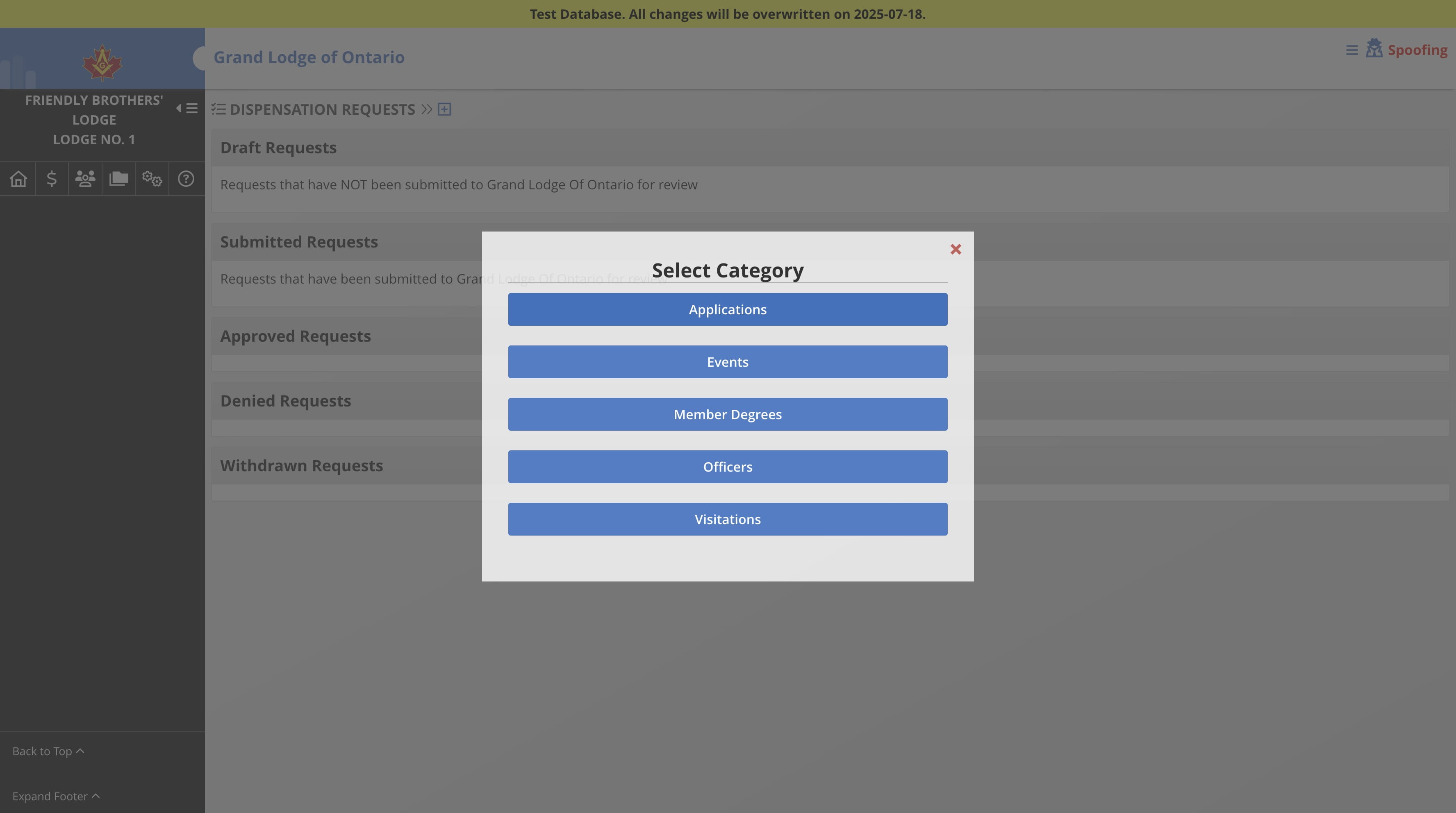 Select the category