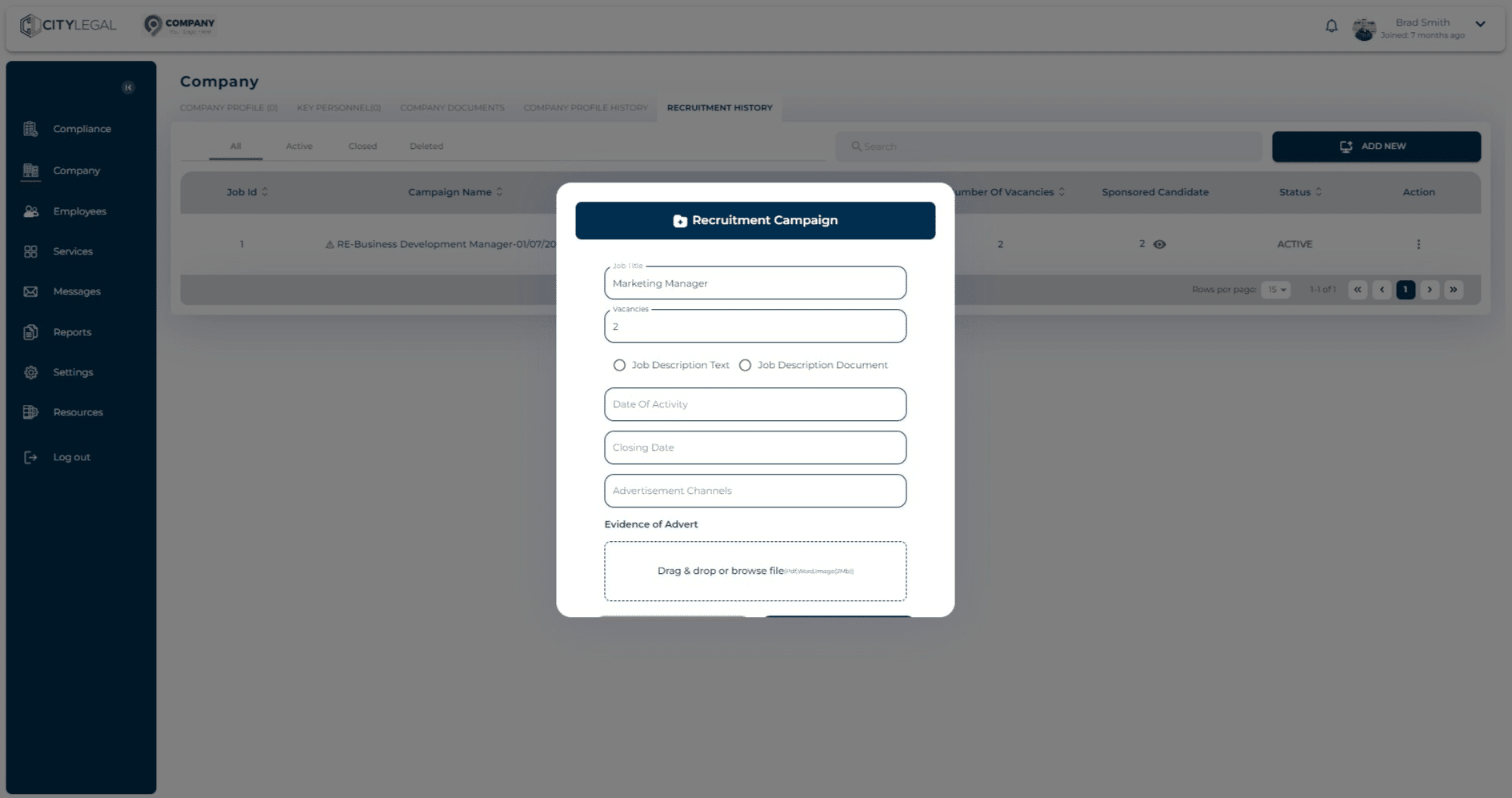 Click on "Job Description Text"