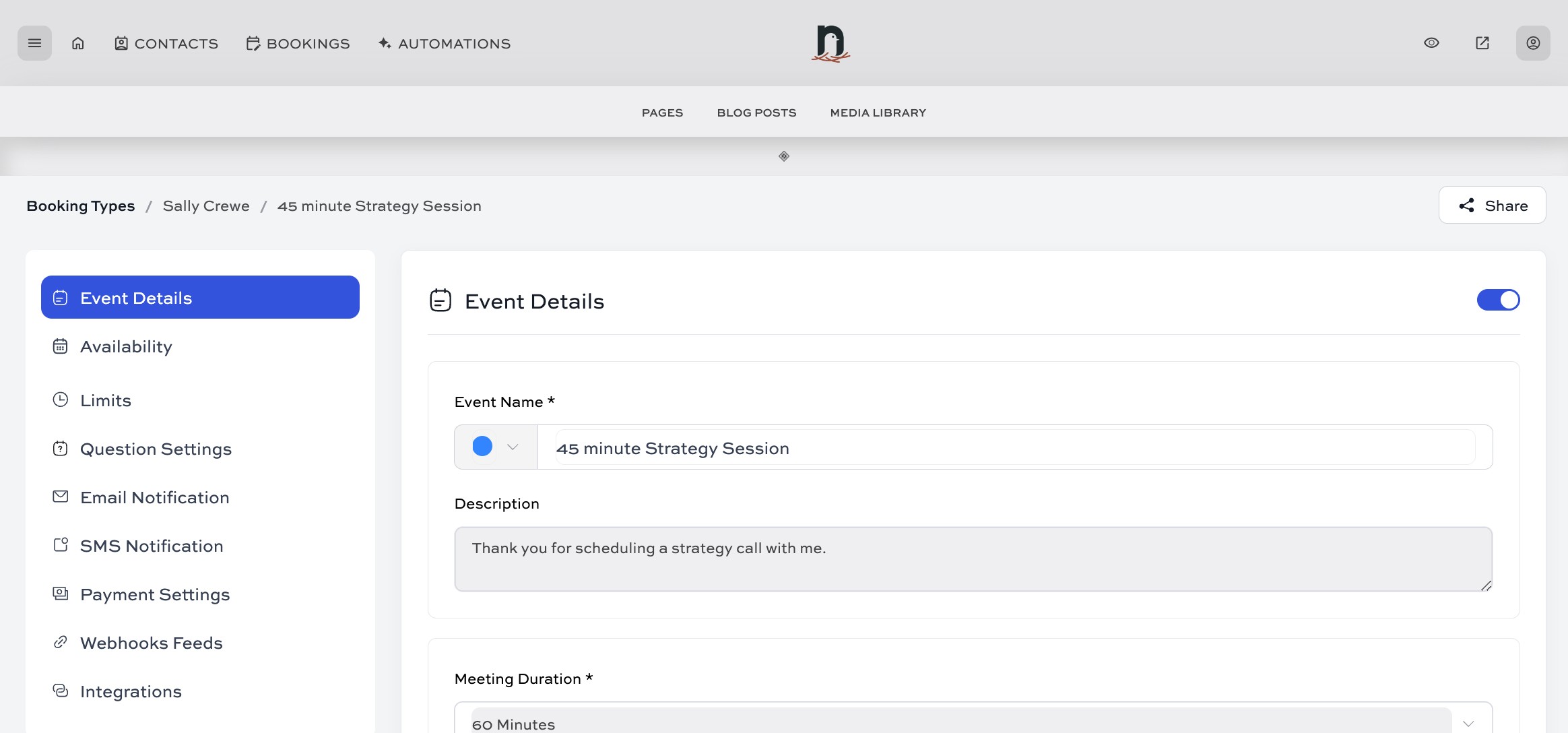 You're all set! 🚀
If you haven't yet connected your Google Calendar (or other extternal calendar), do that next.