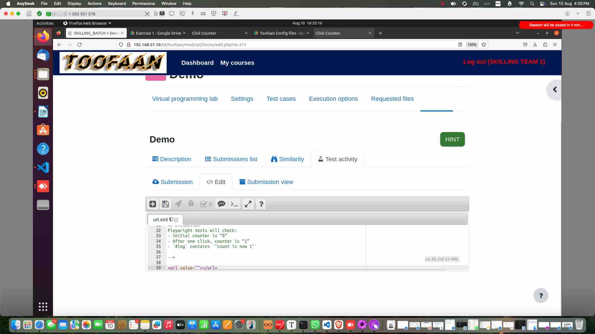 for url
Go to the browser preview of your app