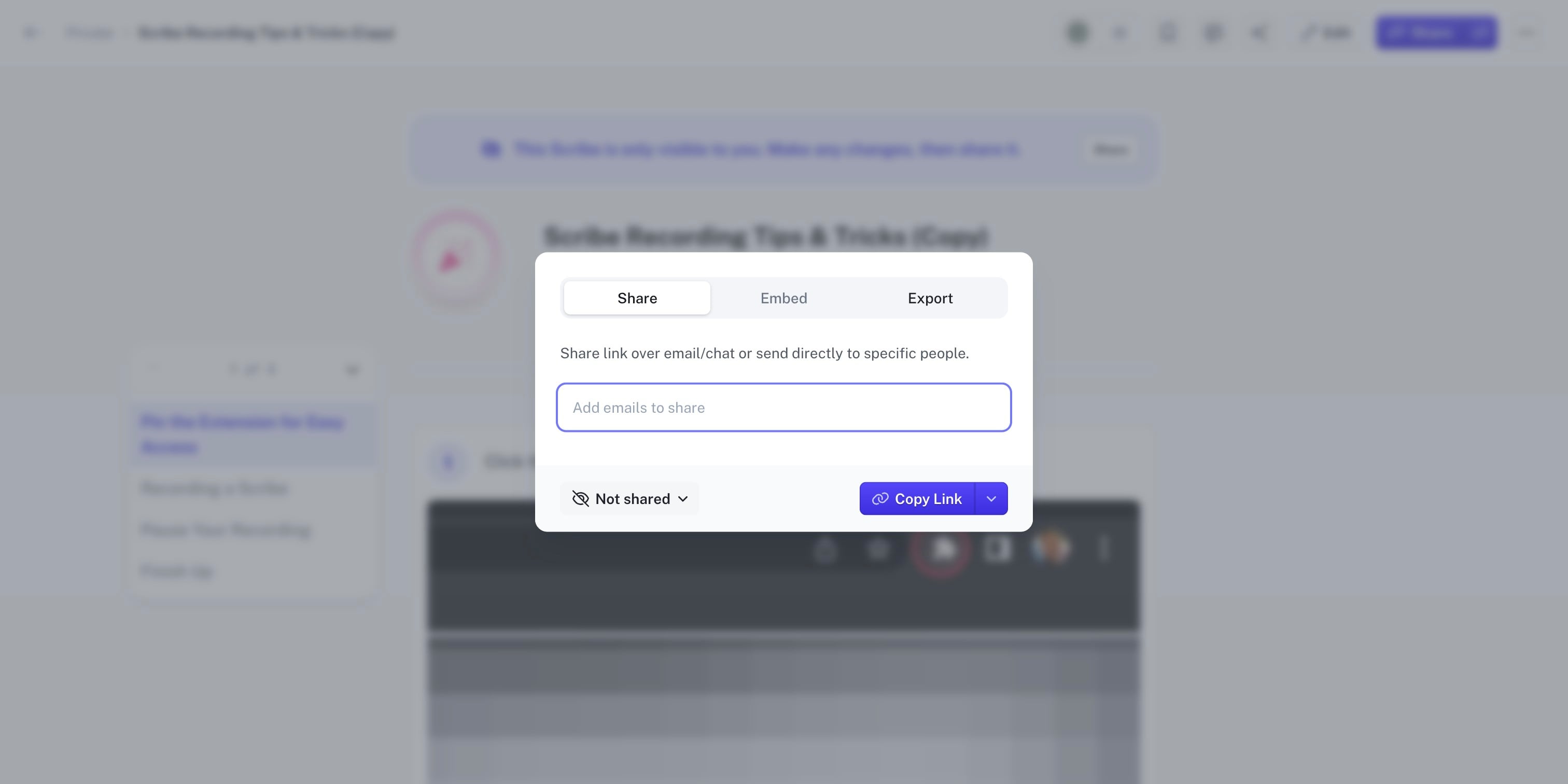 Click on "**Export**"