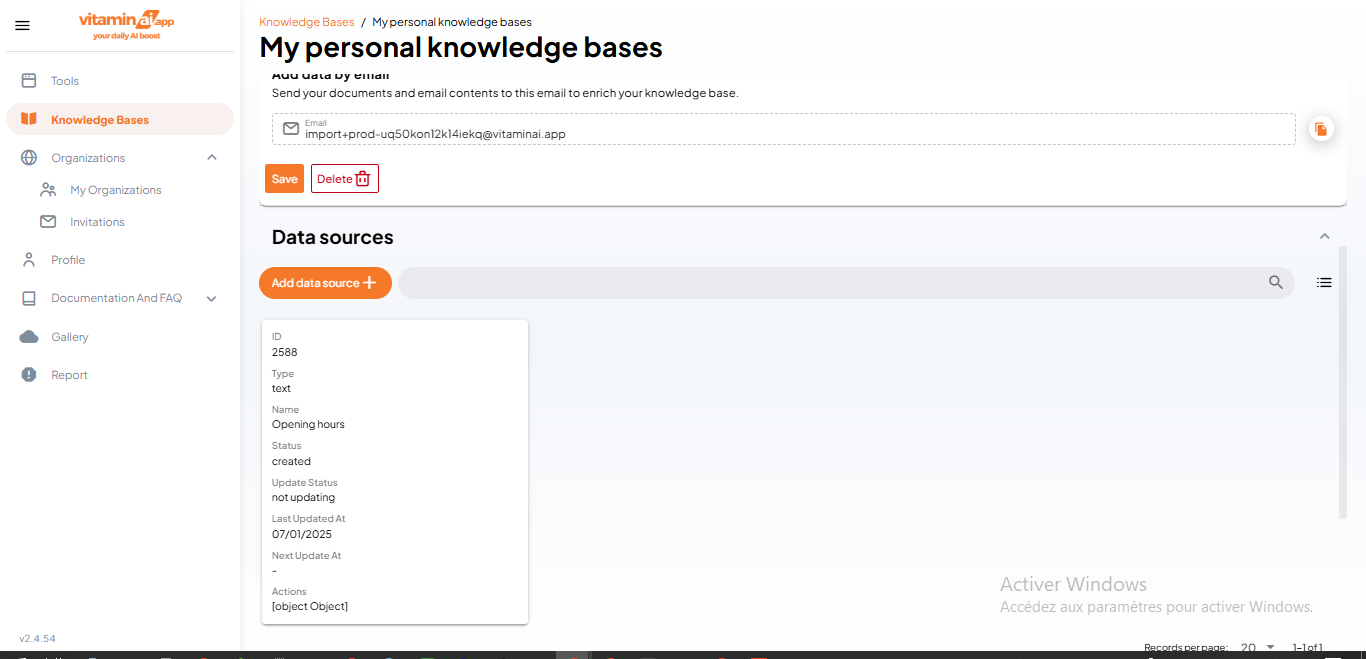 To bring it back to list view, click on this icon button