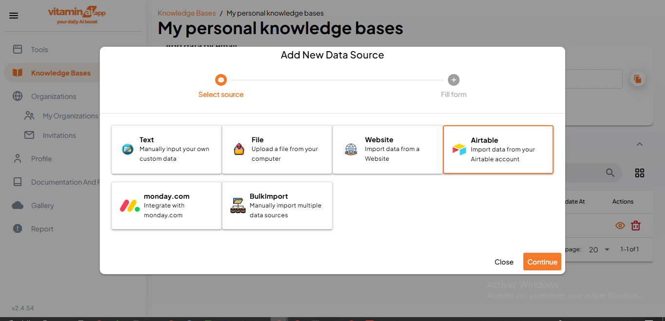 Airtable is also a supported data source
