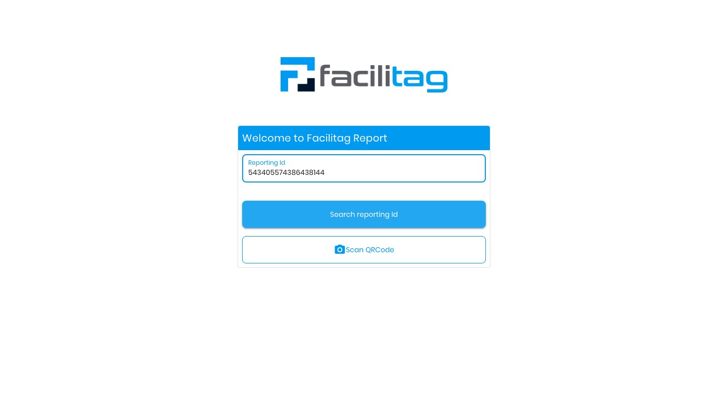 Click on "Search reporting Id"