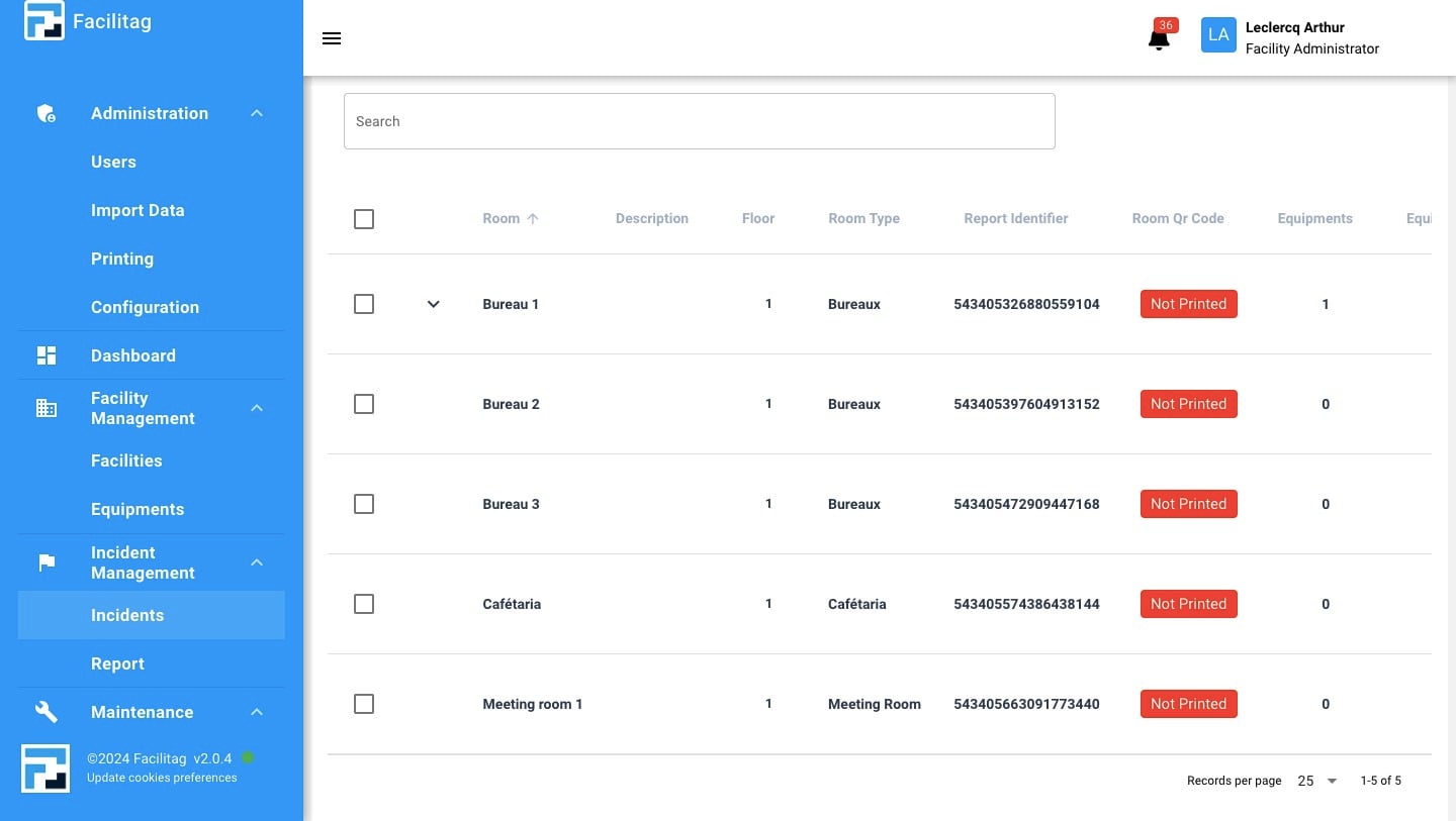 Click on "Incidents"