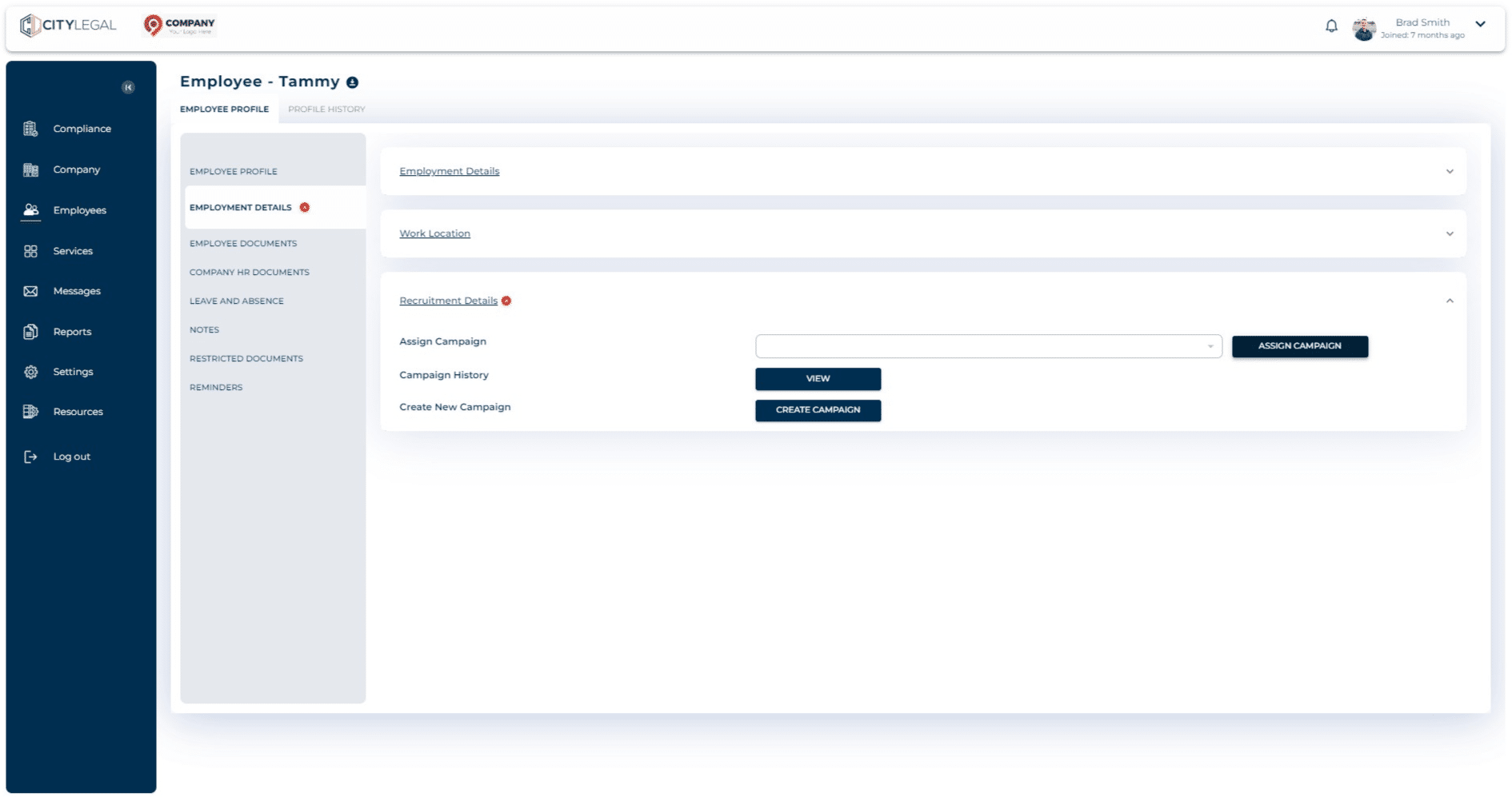 Here, click on "Assign Campaign" which will give the campaign options.