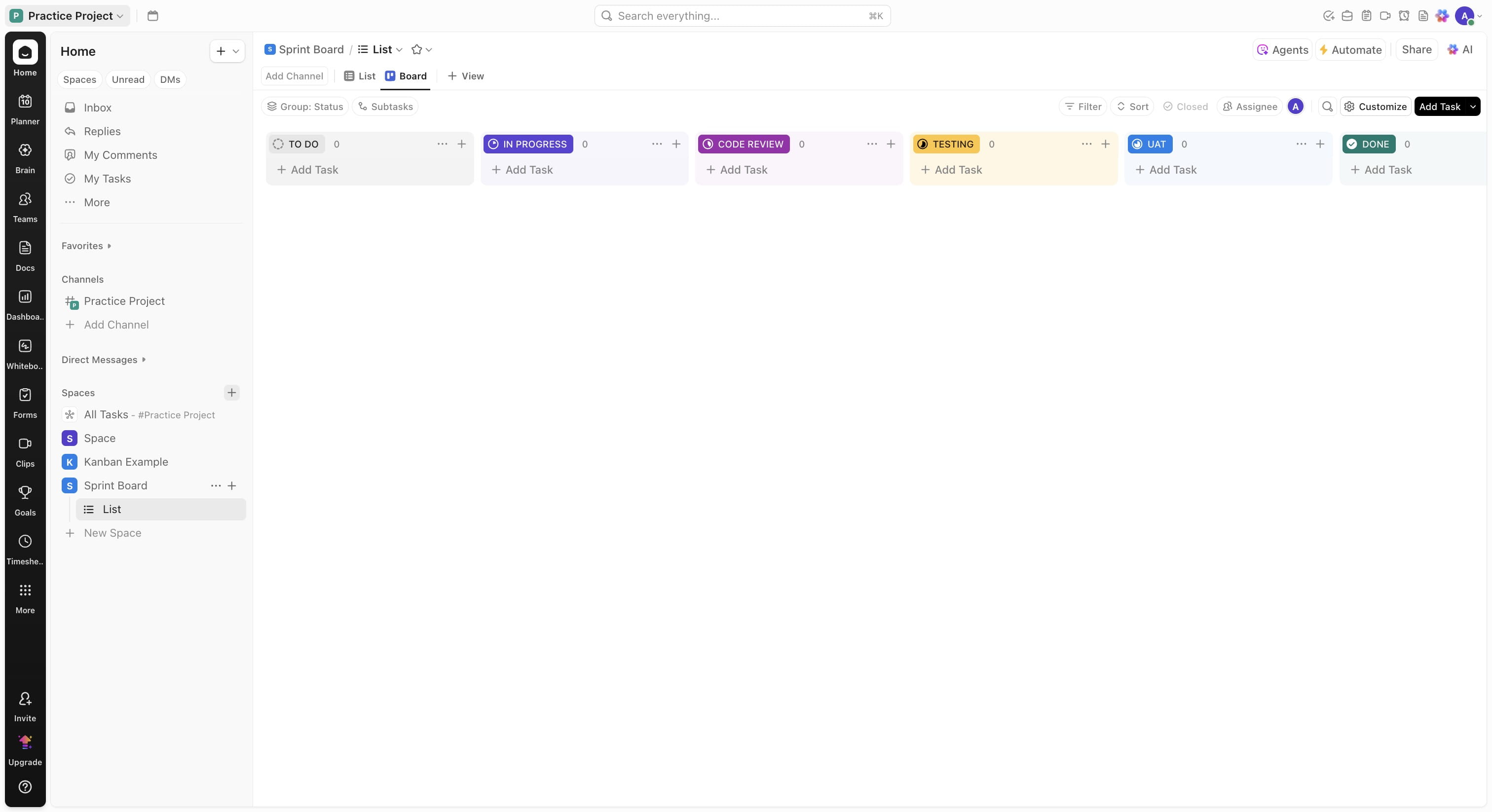You can begin using your new space