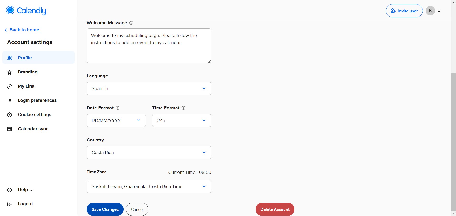 Click en "Save Changes", o "Guardar cambios".