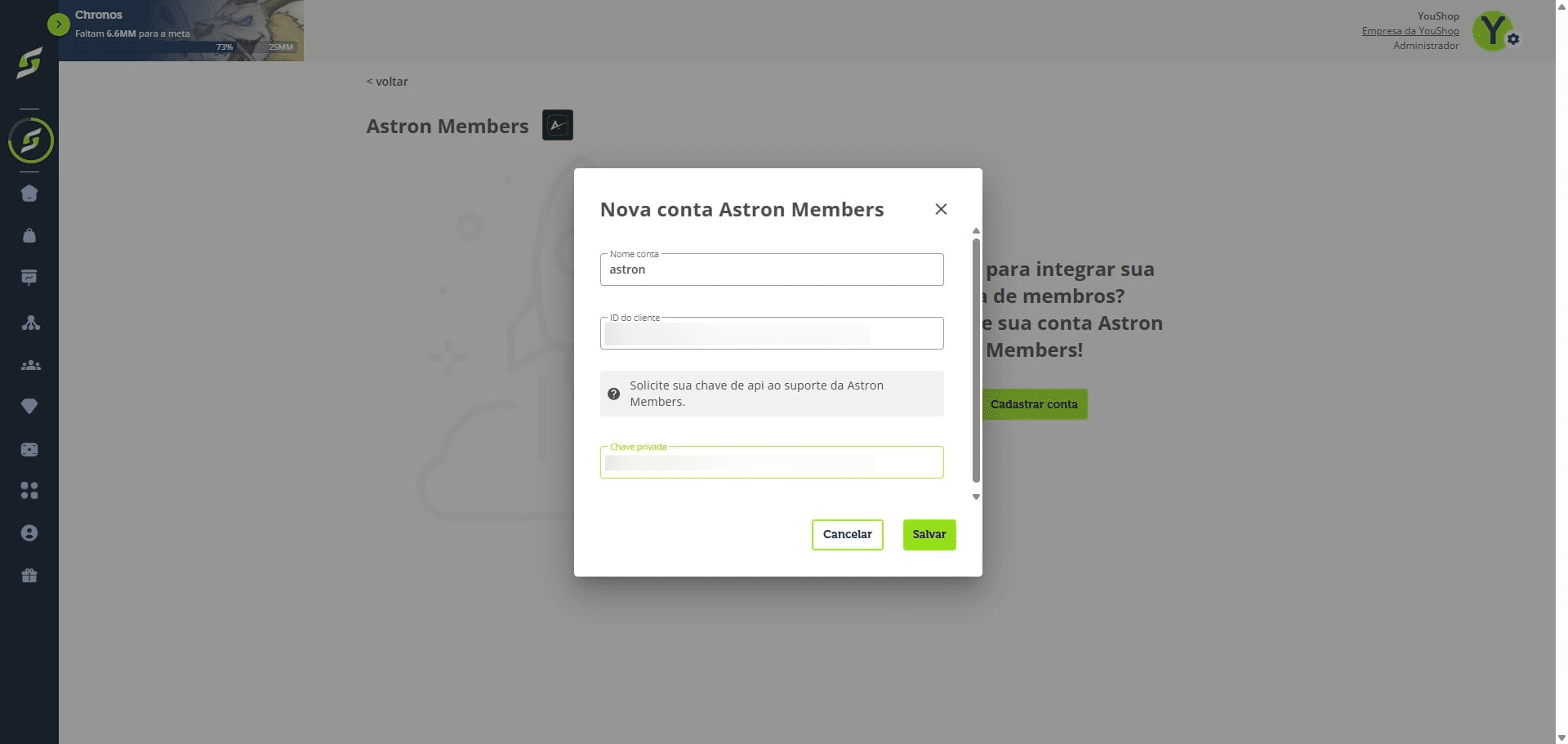 Preencha todos os campos com as informações solicitadas e clique em "Salvar".
&nbsp;
Agora vamos criar o produto digital.