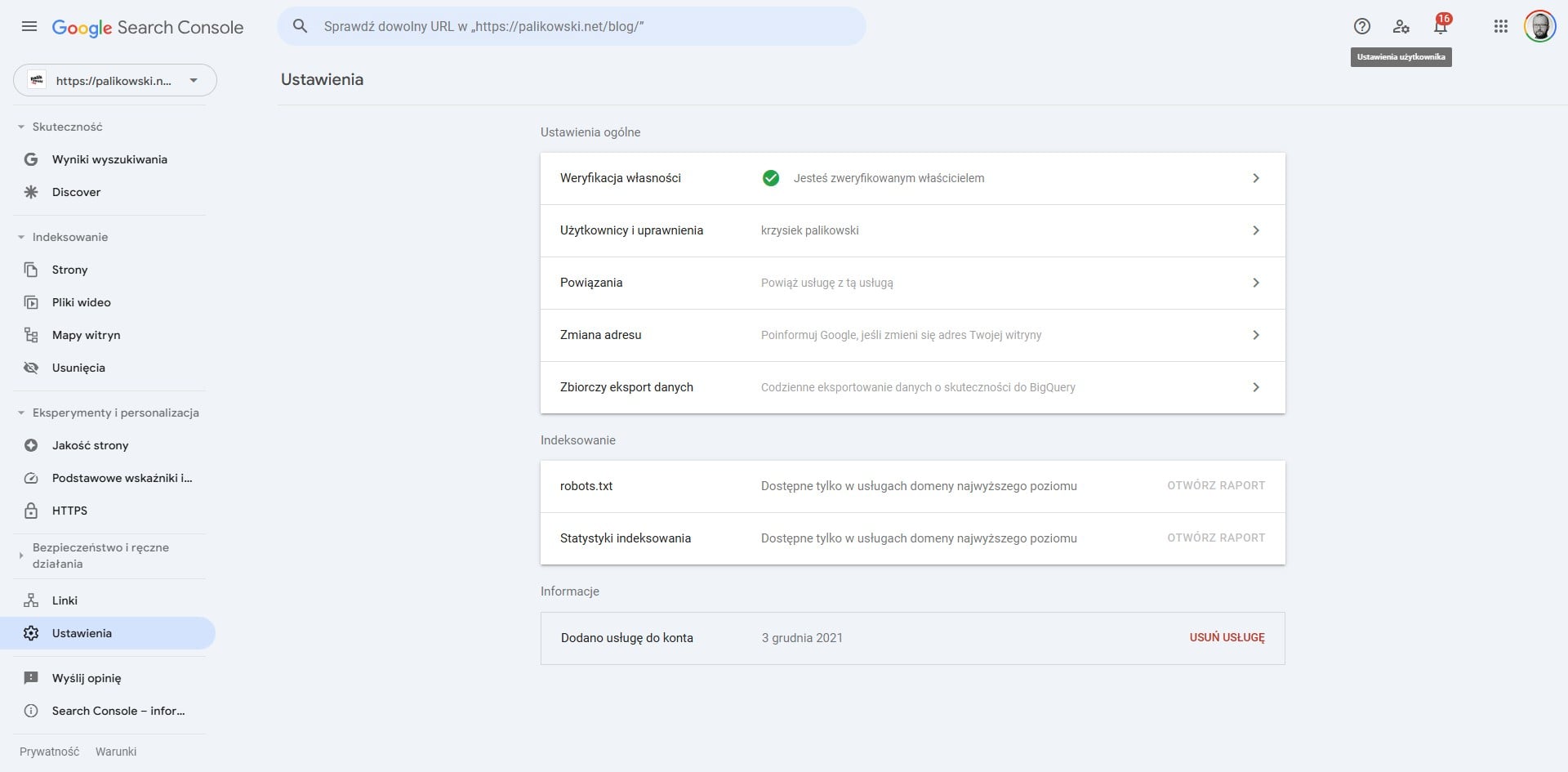 Kliknij w "Ustawienia"