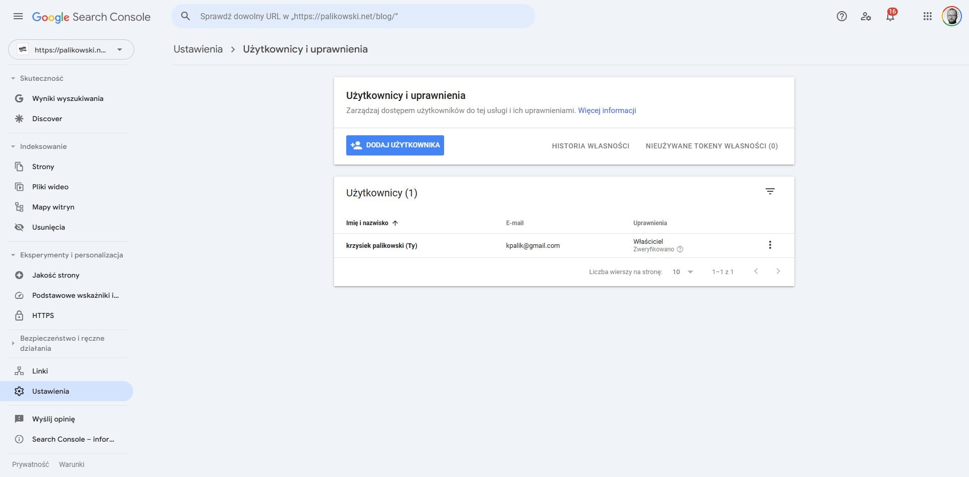 Kliknij w "Dodaj użytkownika"