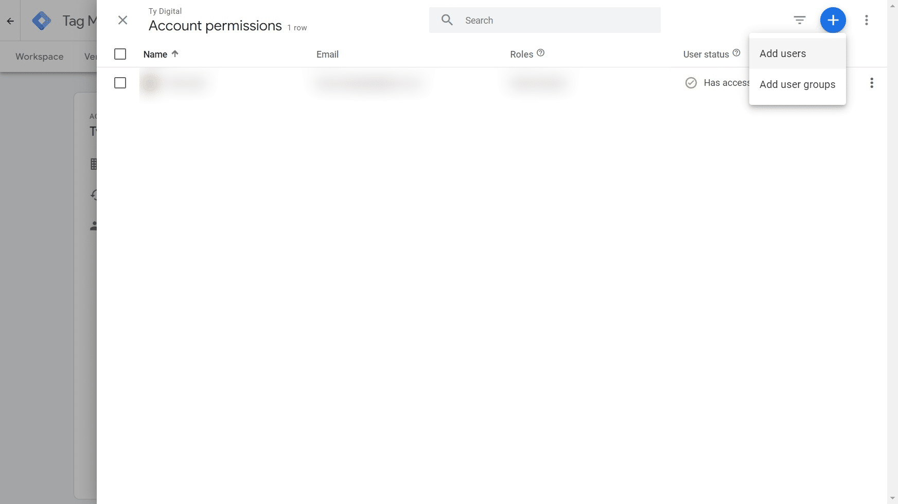 Click on "Add users"