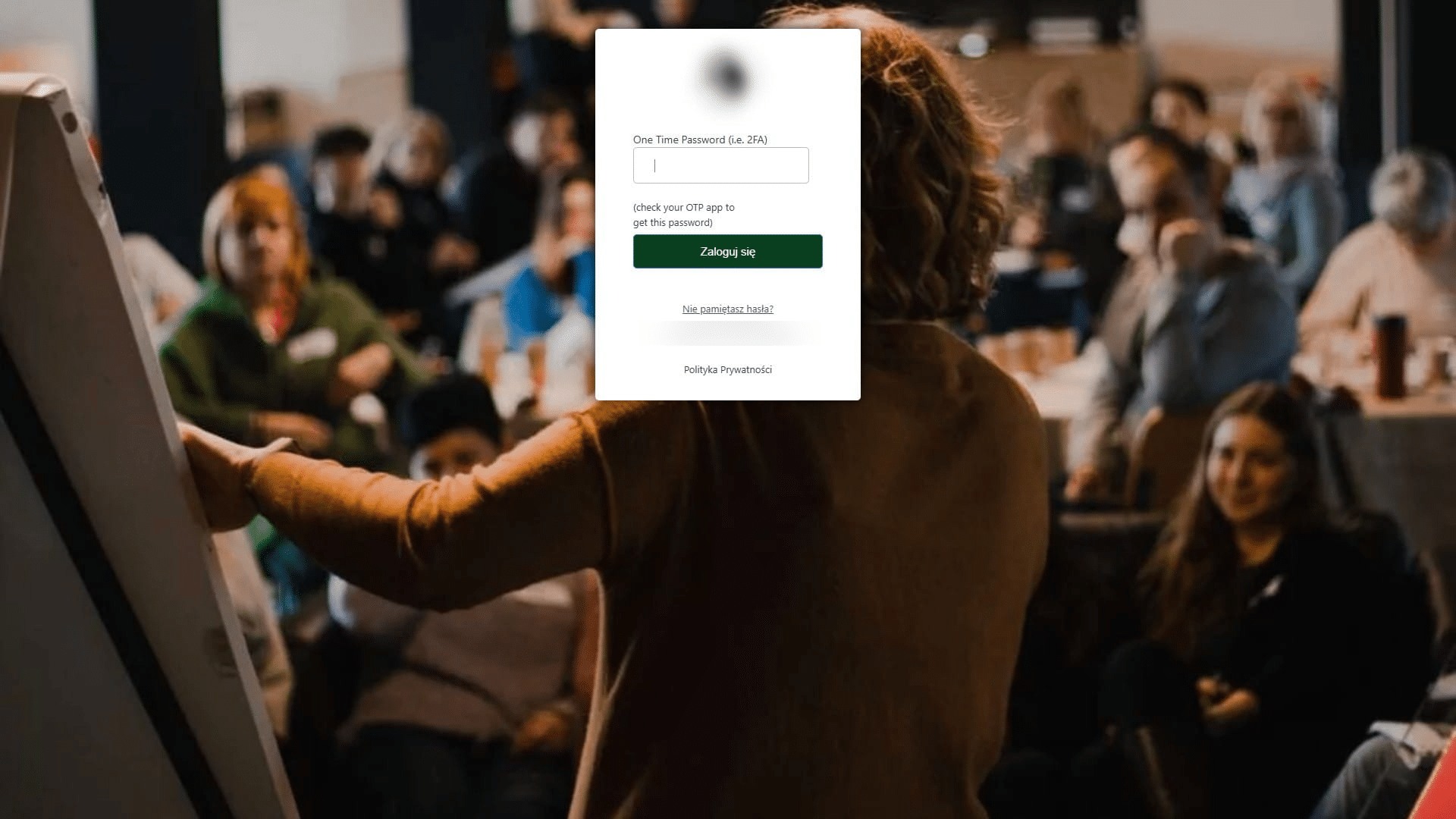 WordPress should now show you additional field for one-time password (OTP) 