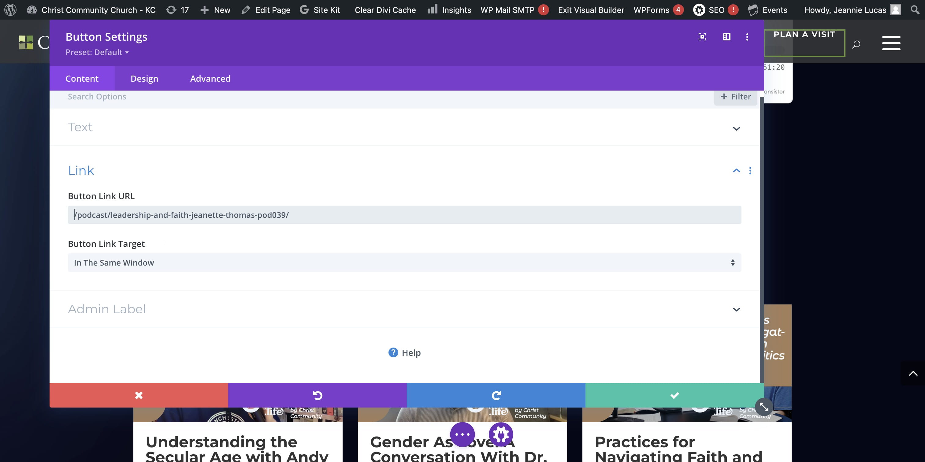 NOTE: You can delete the "https://cckc.church/" before the /podcast/...