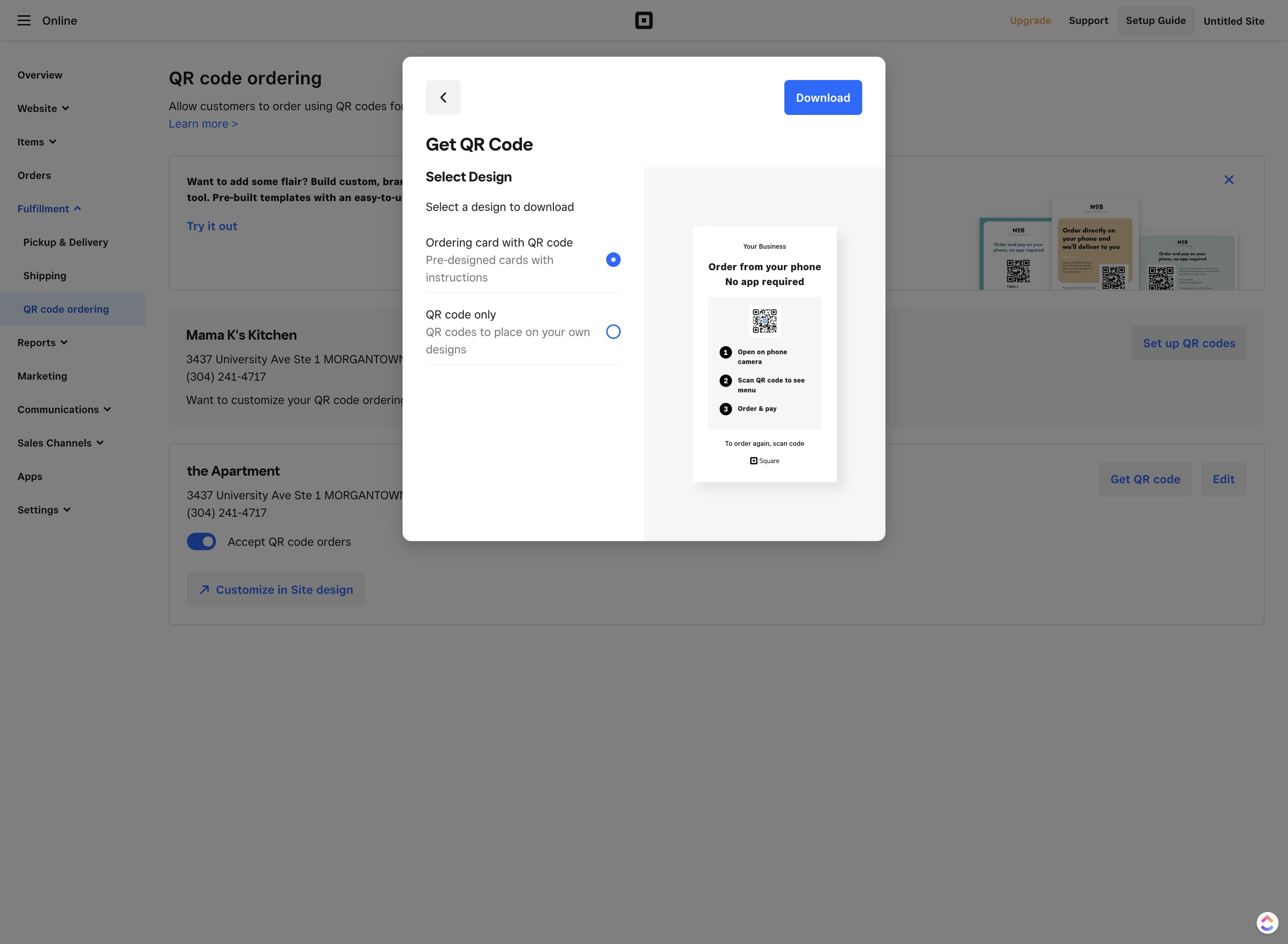 Click here for QR code only. These can be added to your own design in Canva.