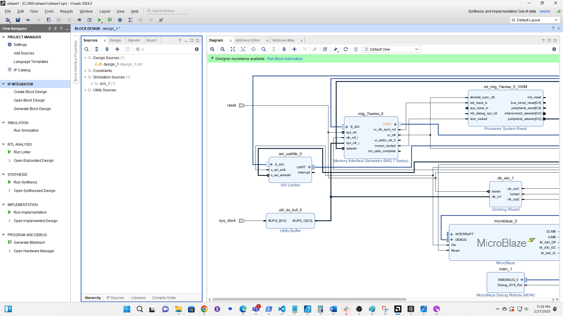 Right click the block design