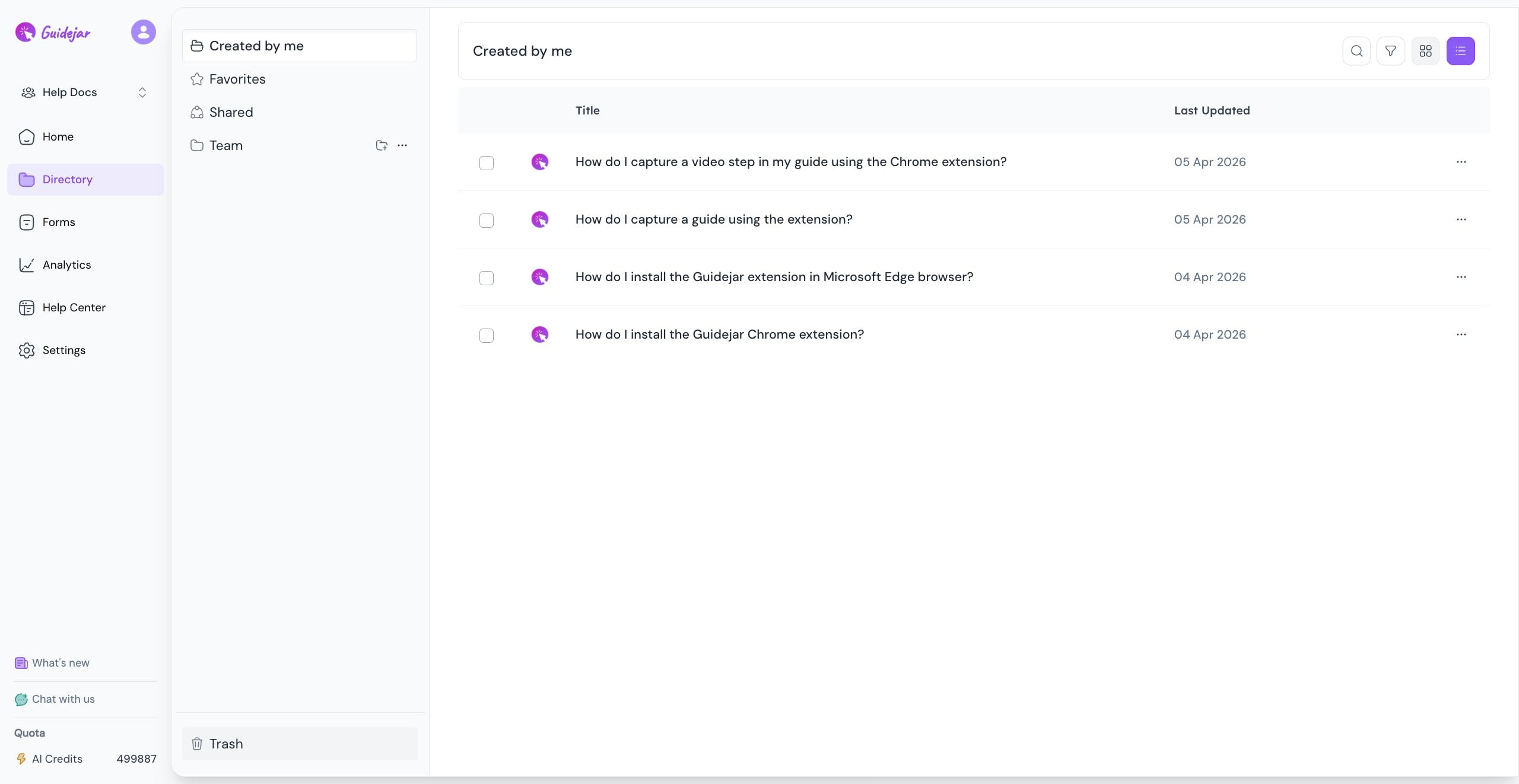 Click on "**Trash**"