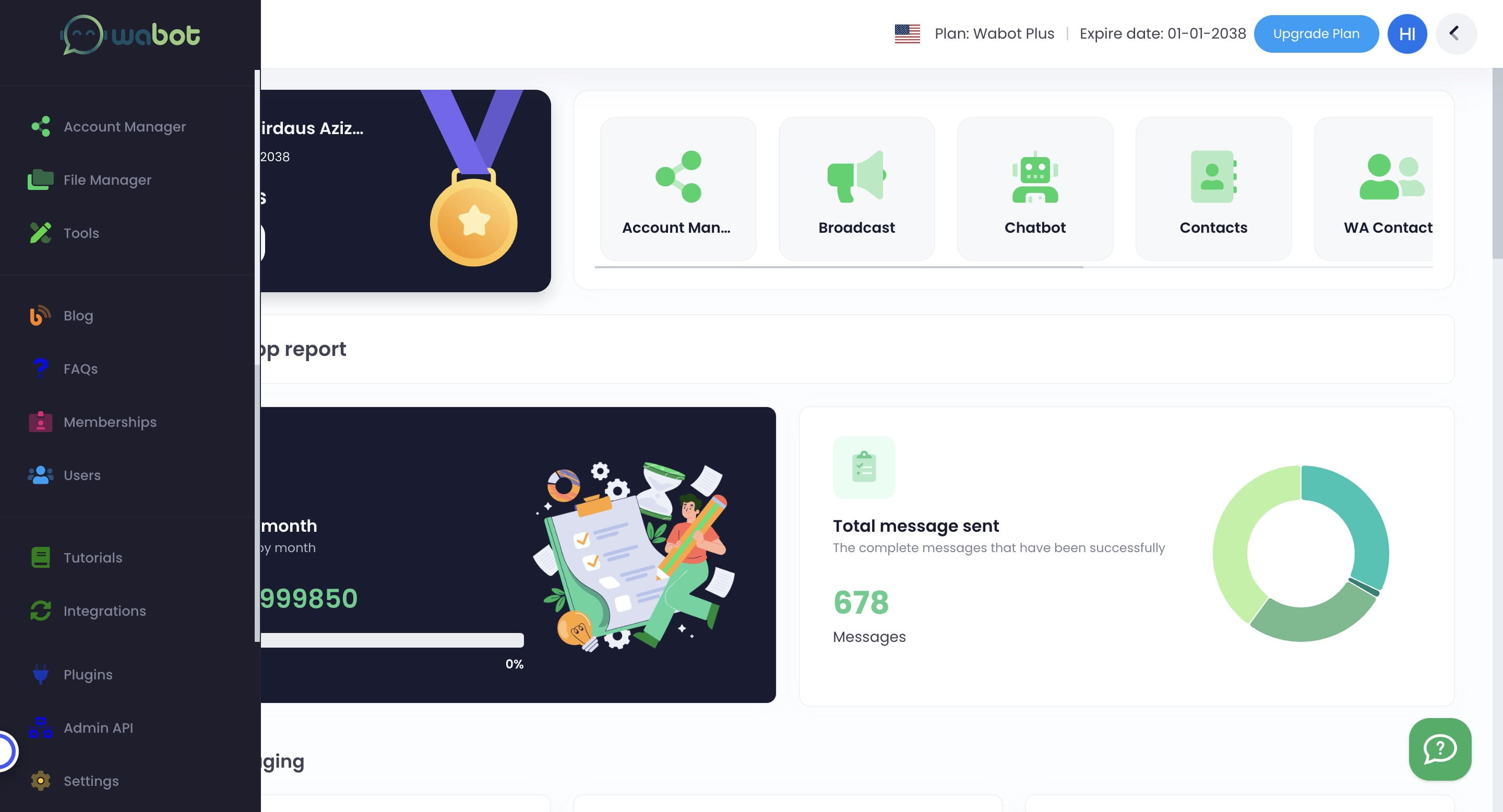 Click on "Account Manager"
