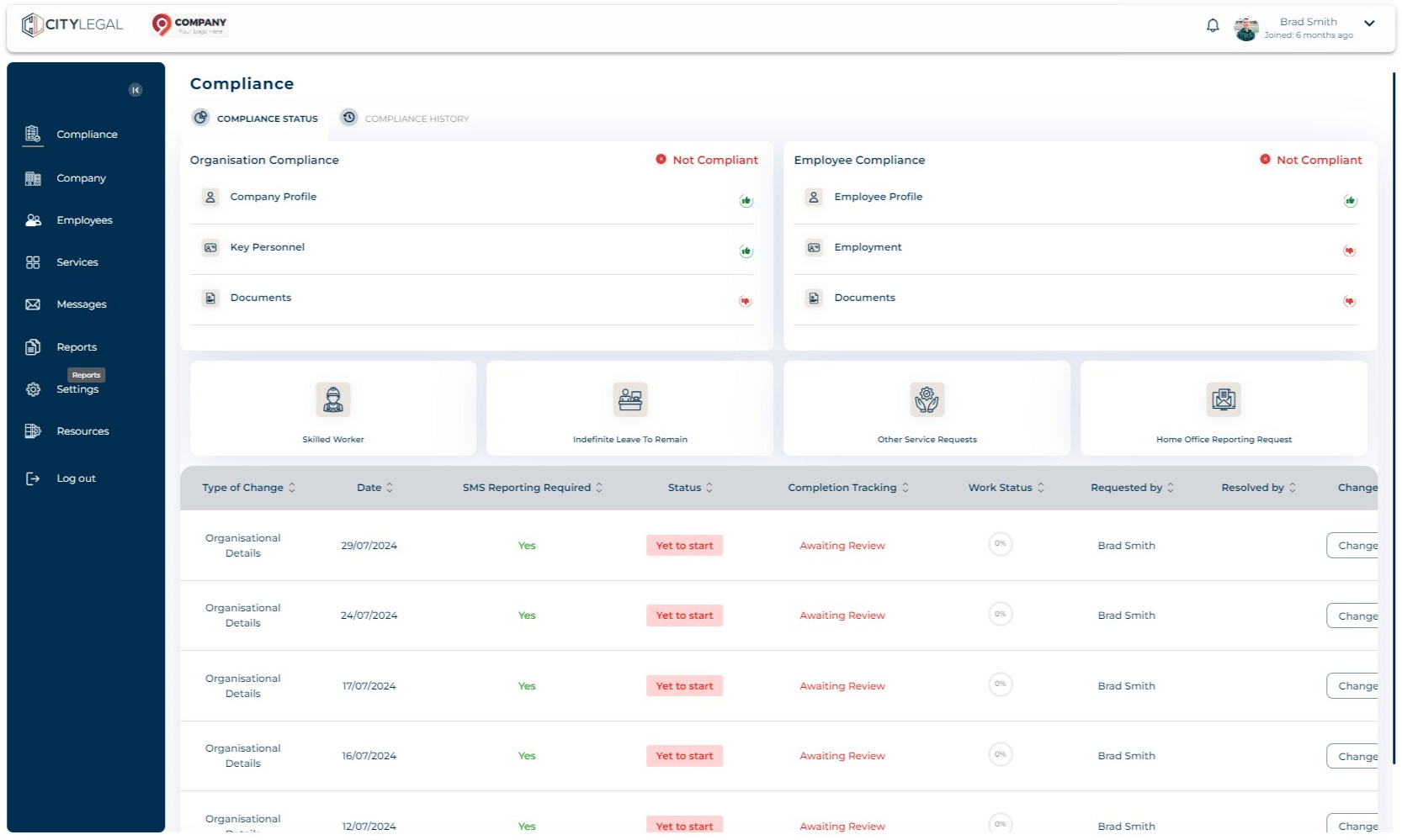 Navigate to "Reports" in the portal