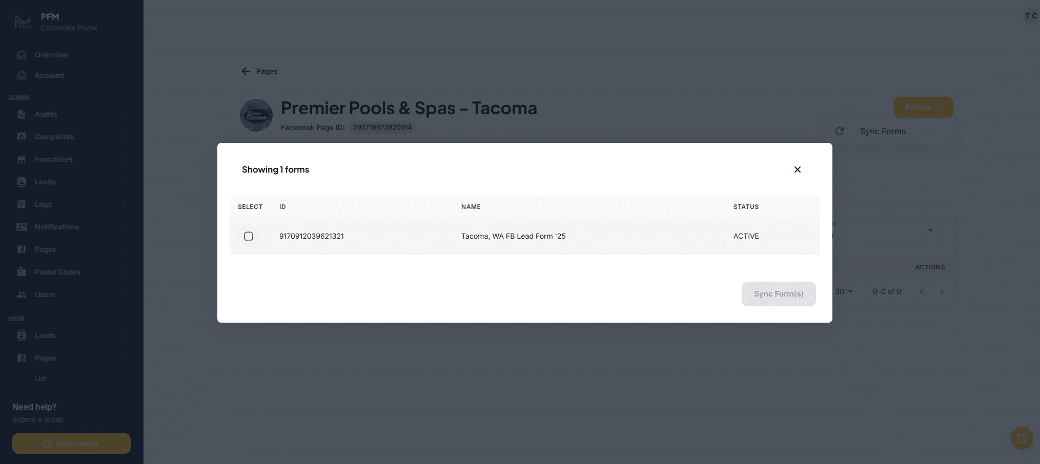 Choose the appropriate form