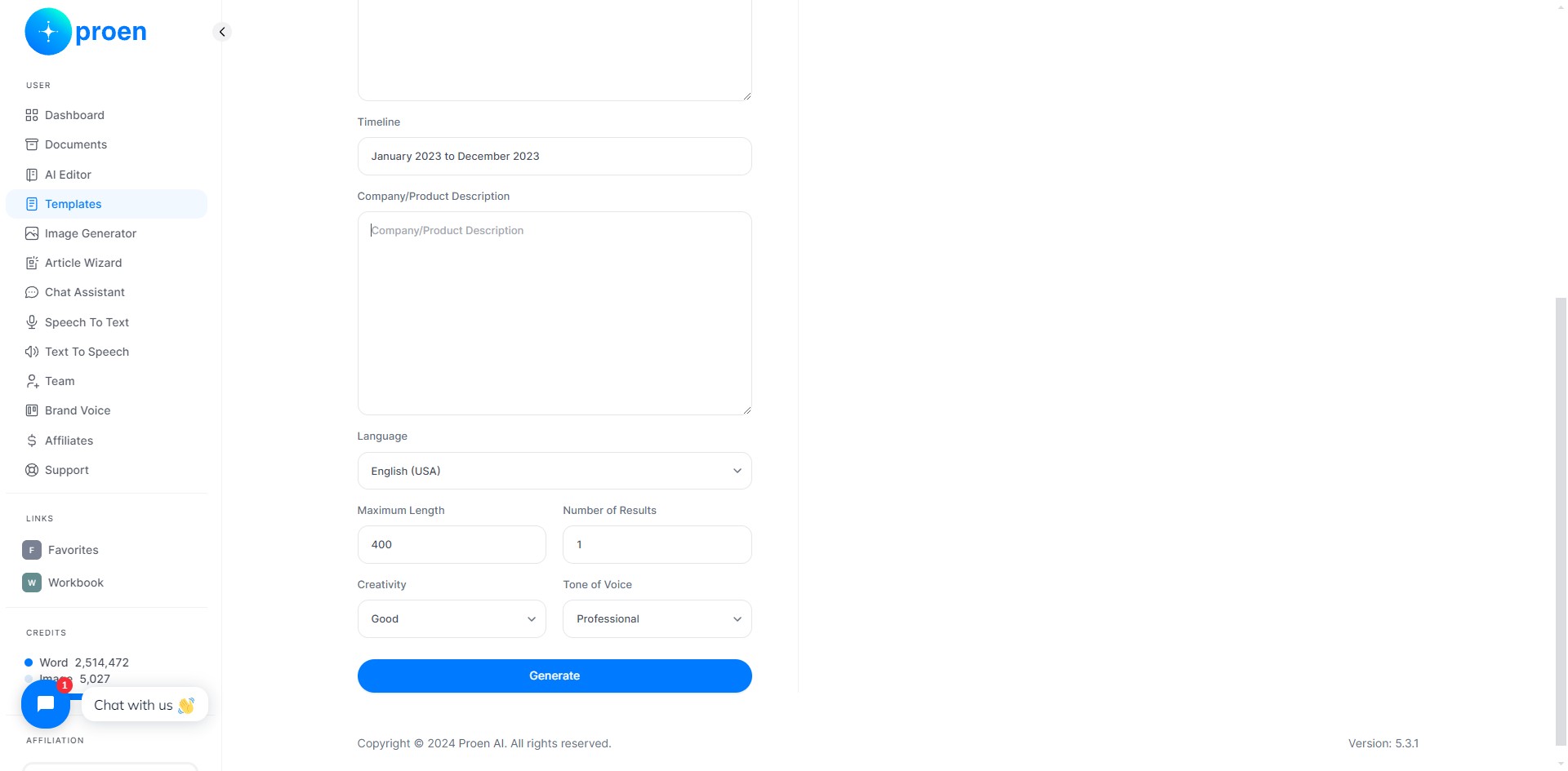 Provide a description of your company or product