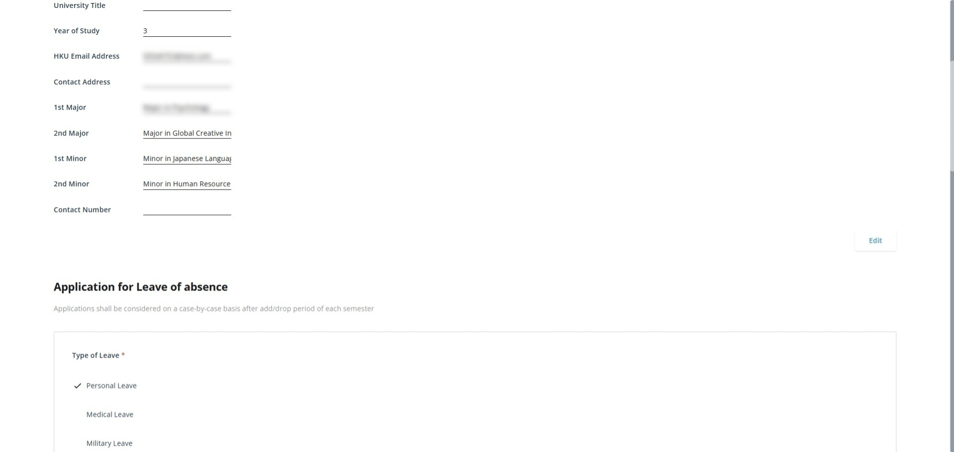 On the preview page, you can review all the information you have entered.