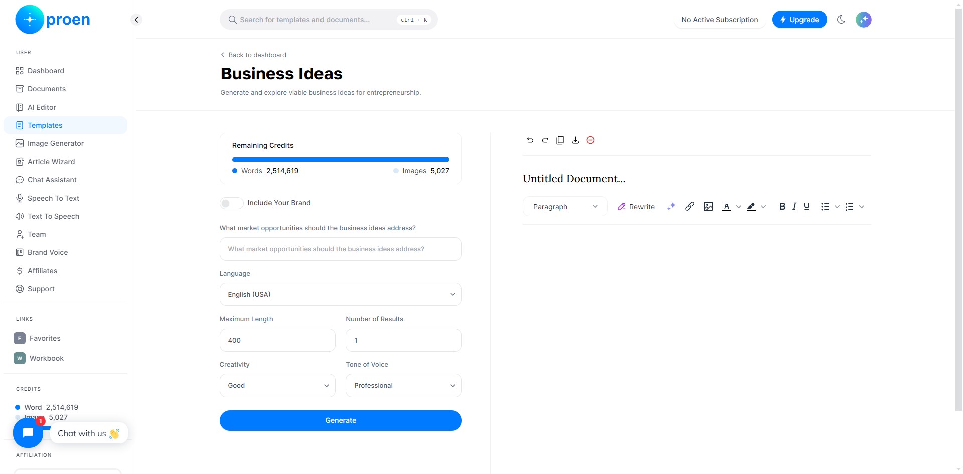 **Optional**: toggle ON "Include Your Brand"