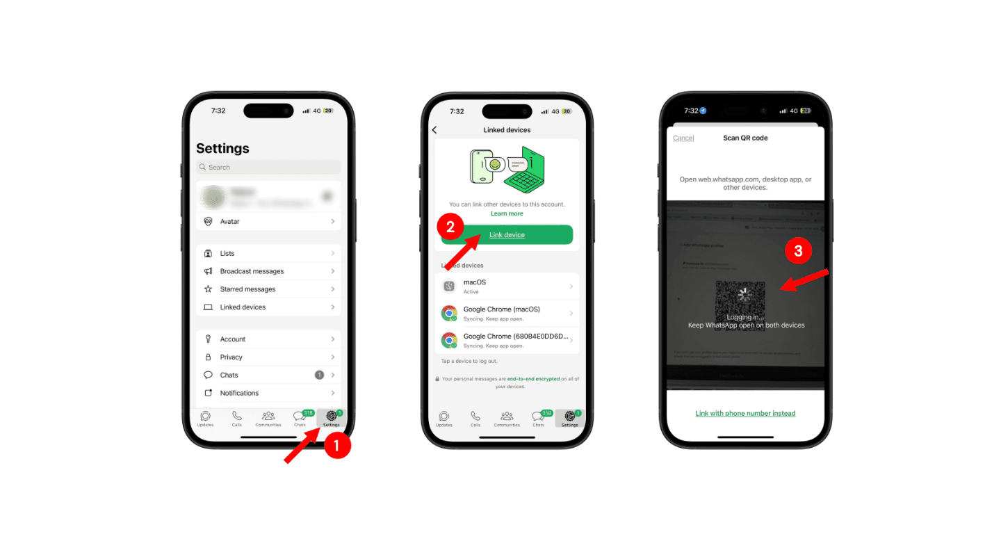 Kindly follow these steps below using WhatsApp