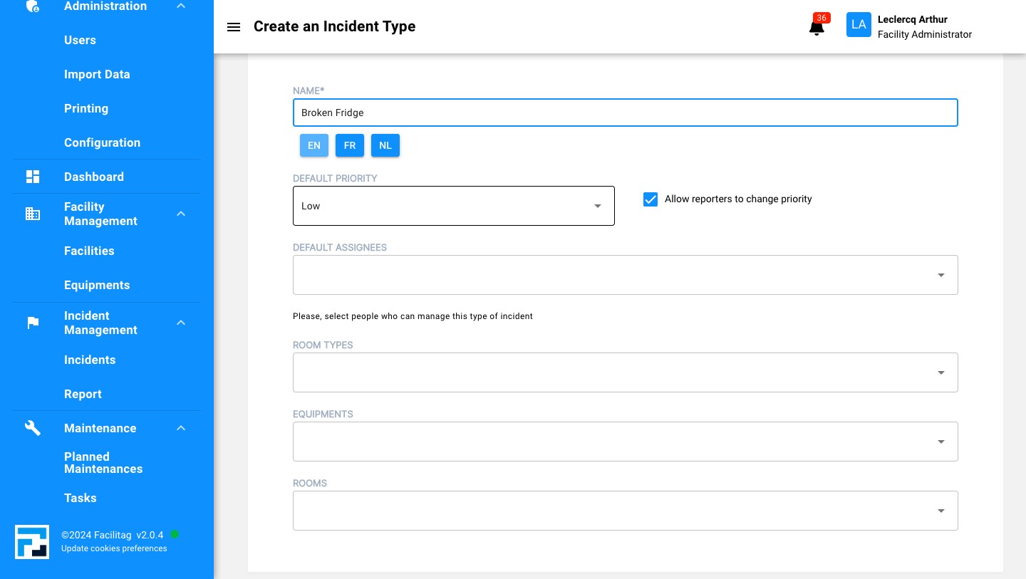 Choose the default priority