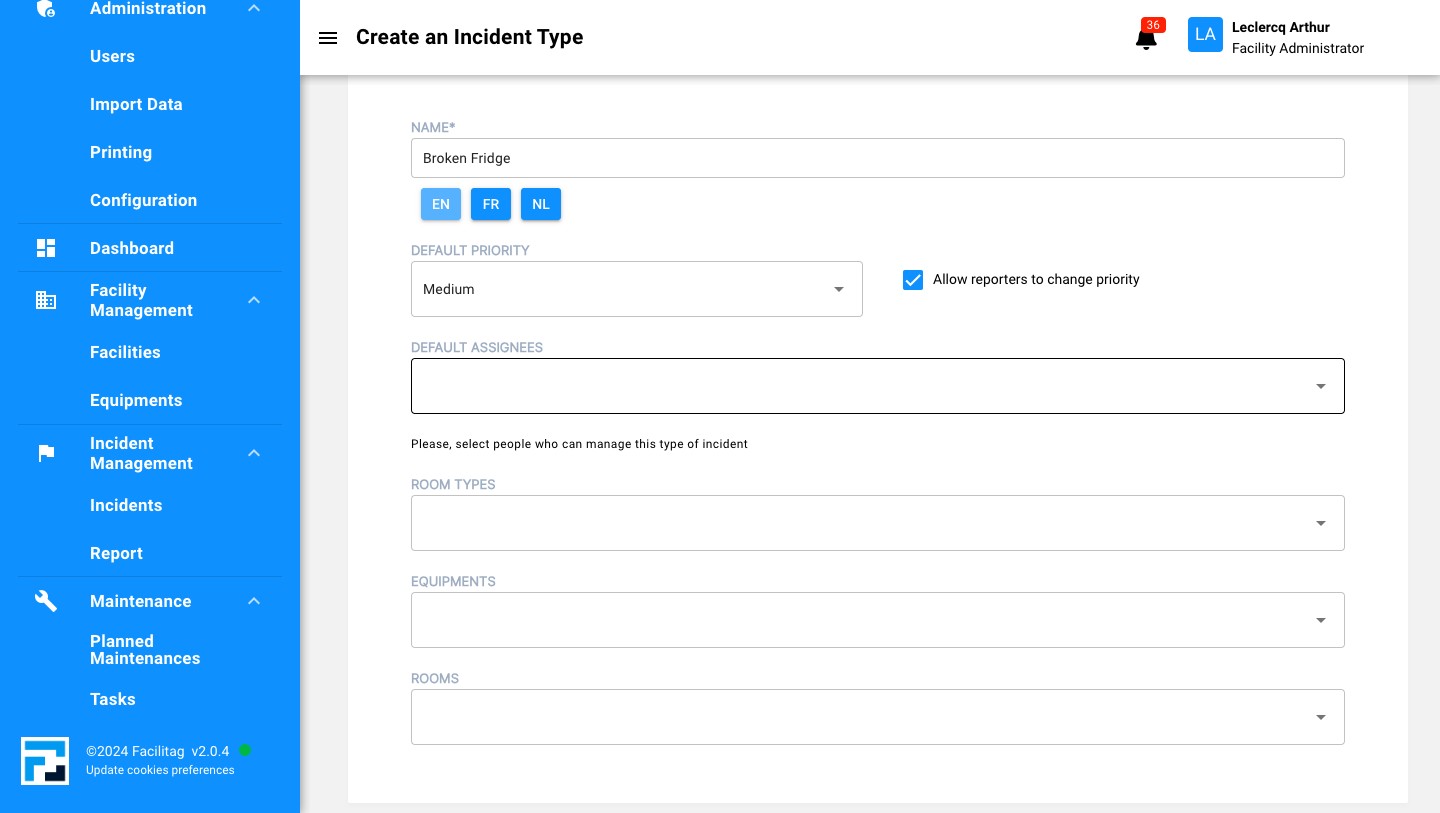 Choose a default assignee