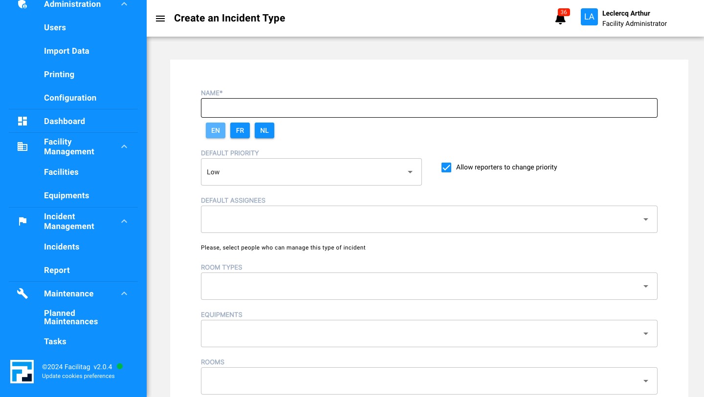 Give a name to the incident
