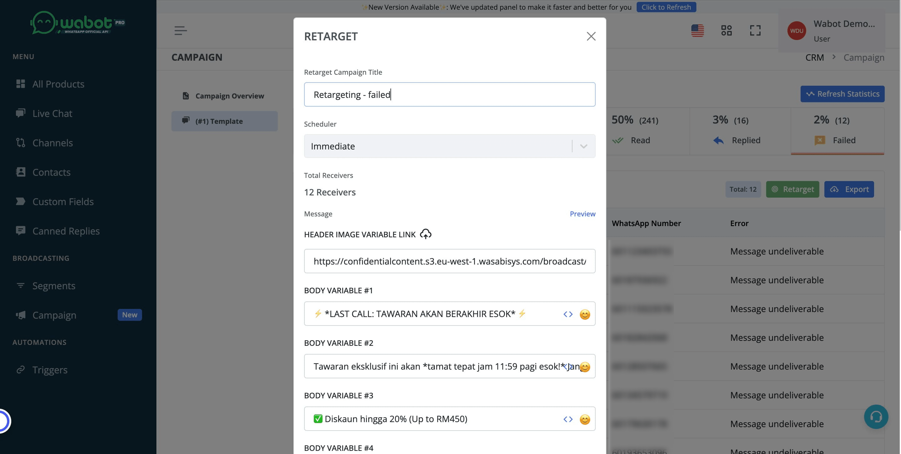 Check on the template details. Make sure the data is correct and if any adjustments are needed, kindly do so here
