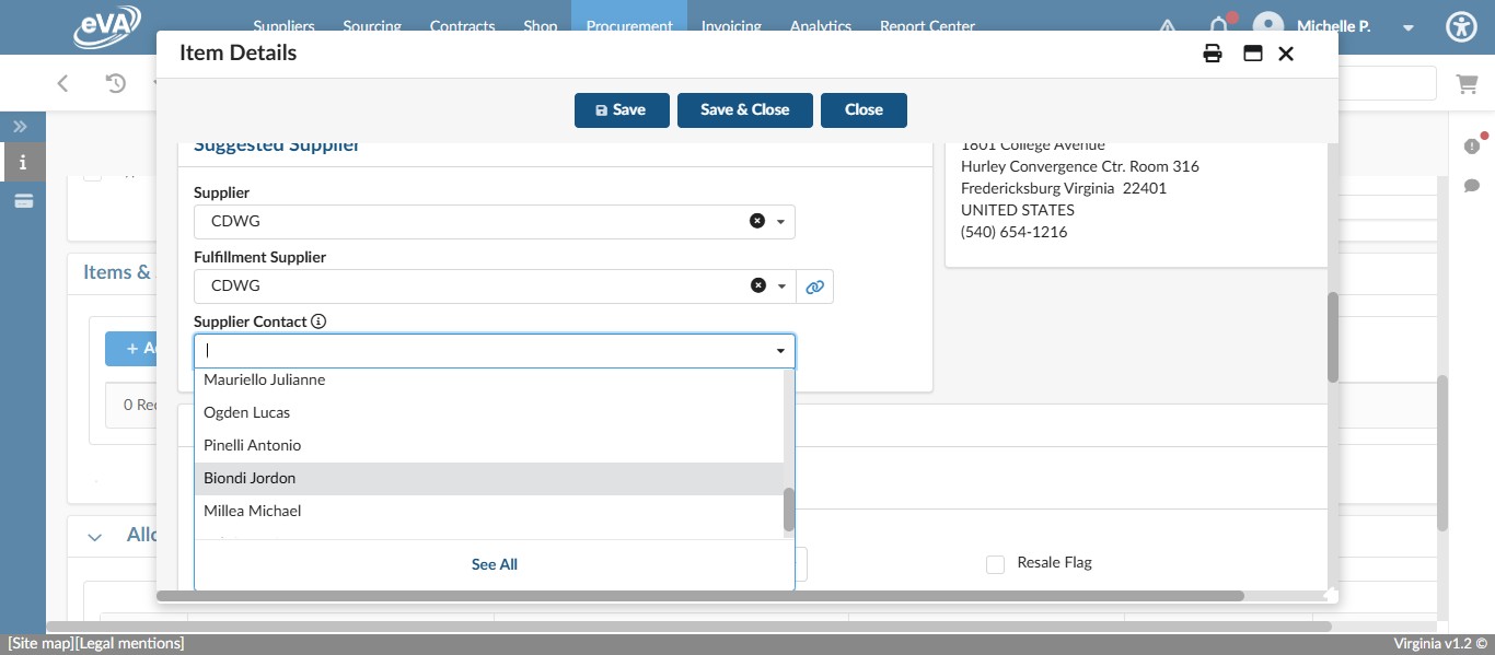 In the case of CDWG, that is our account representative, Jordon Biondi.