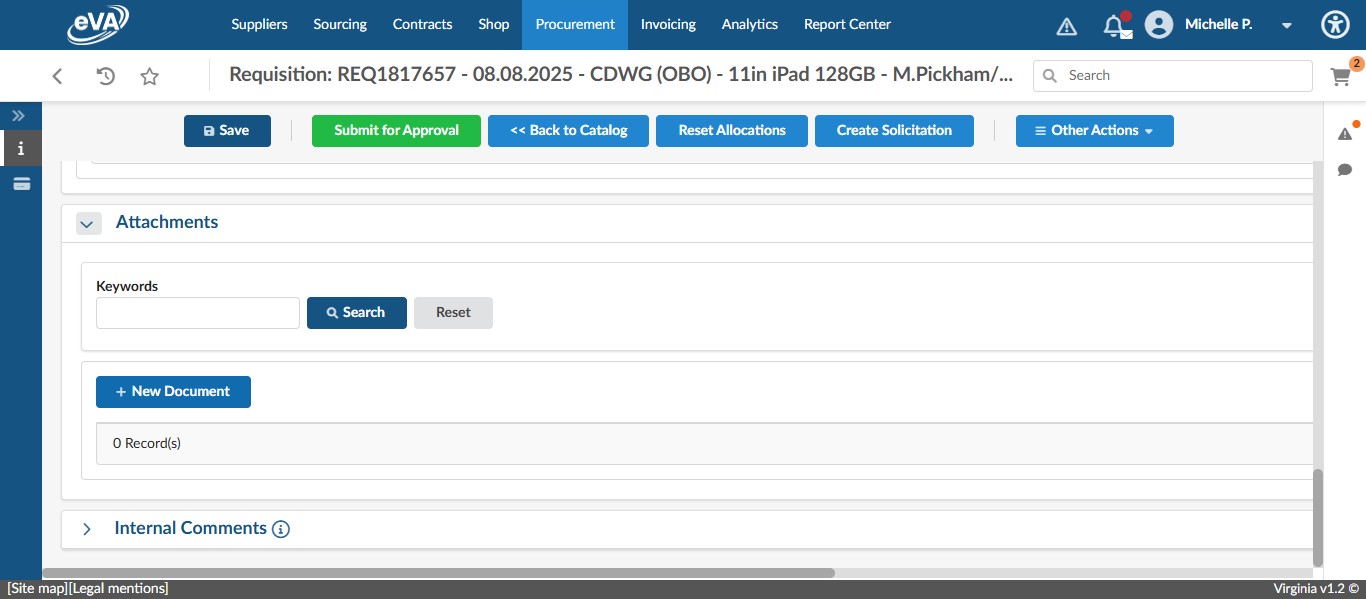 Click on "New Document"