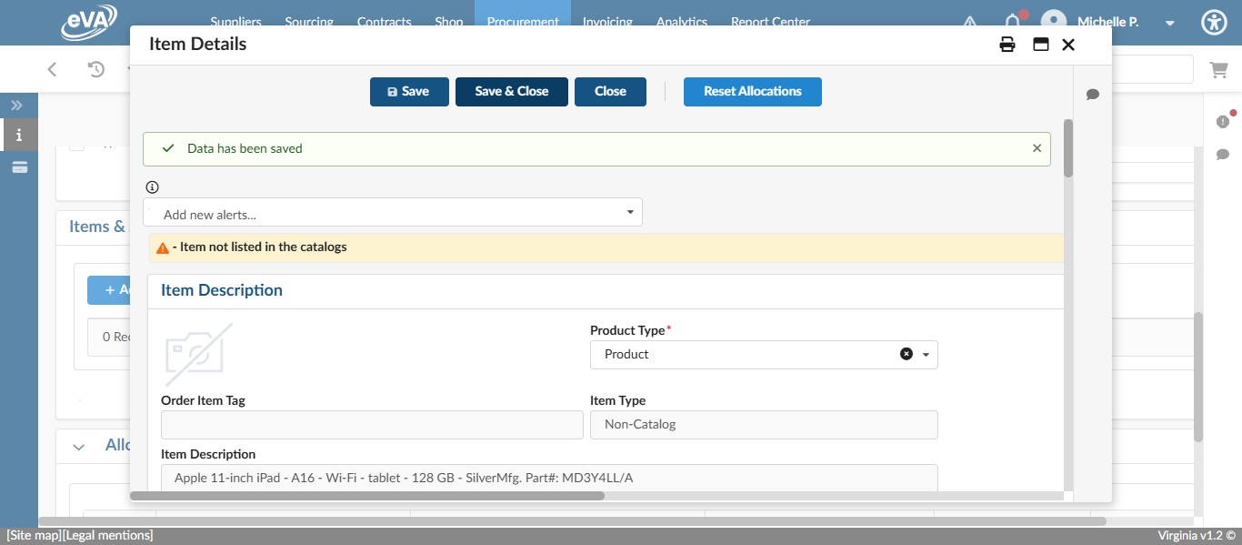 Click on "Save & Close"