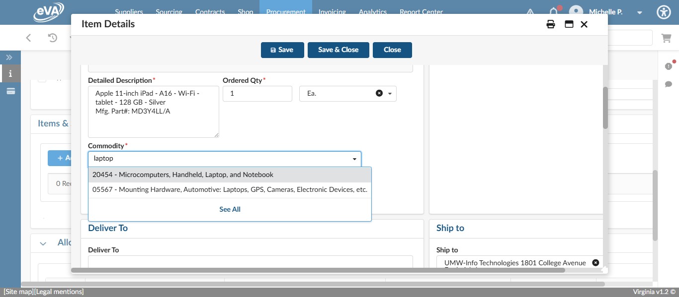 In this case, select "20454 - Microcomputers, Handheld, Laptop, and Notebook"