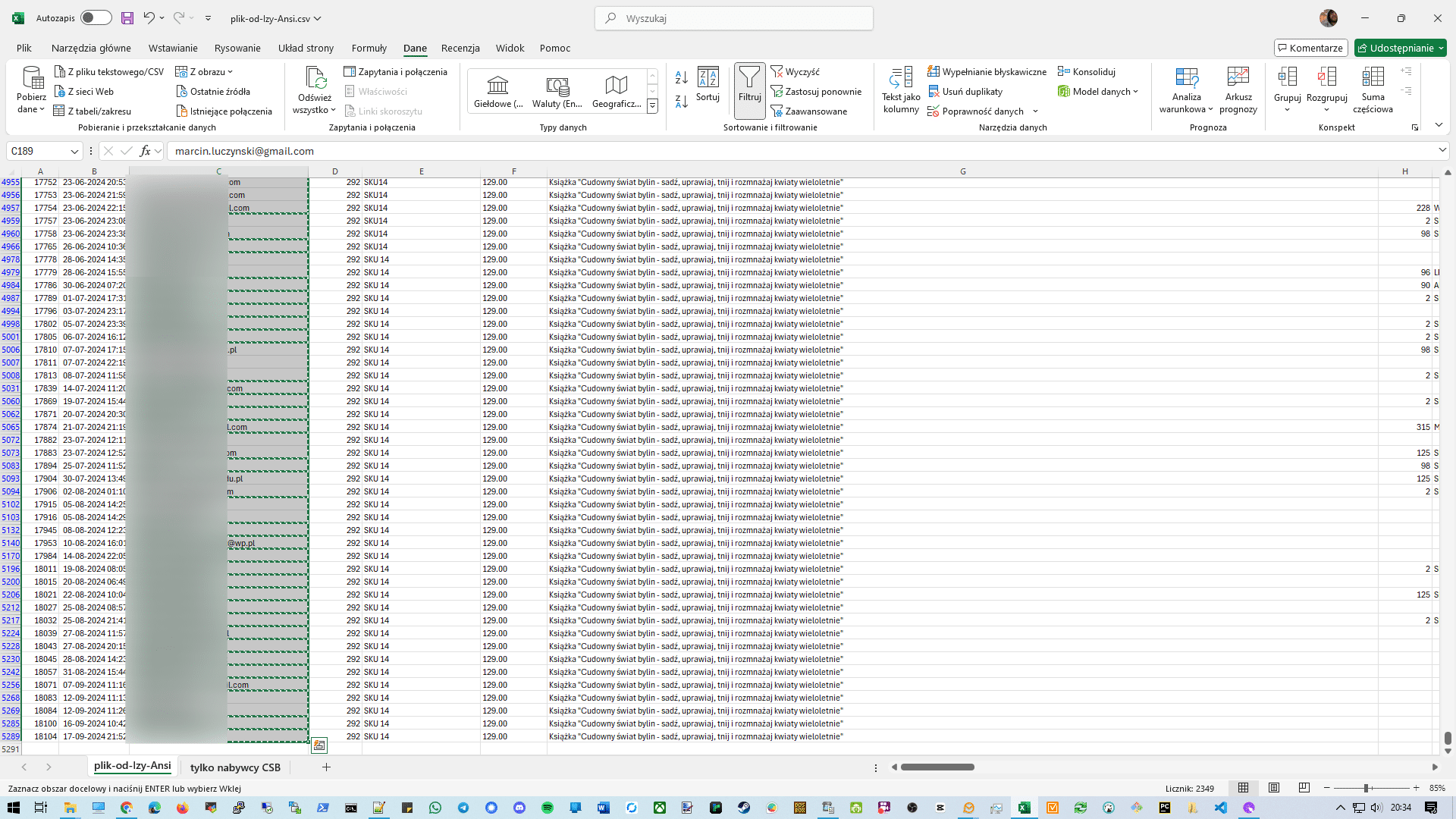 Teraz CTRL+C (kopiujemy do schowka)