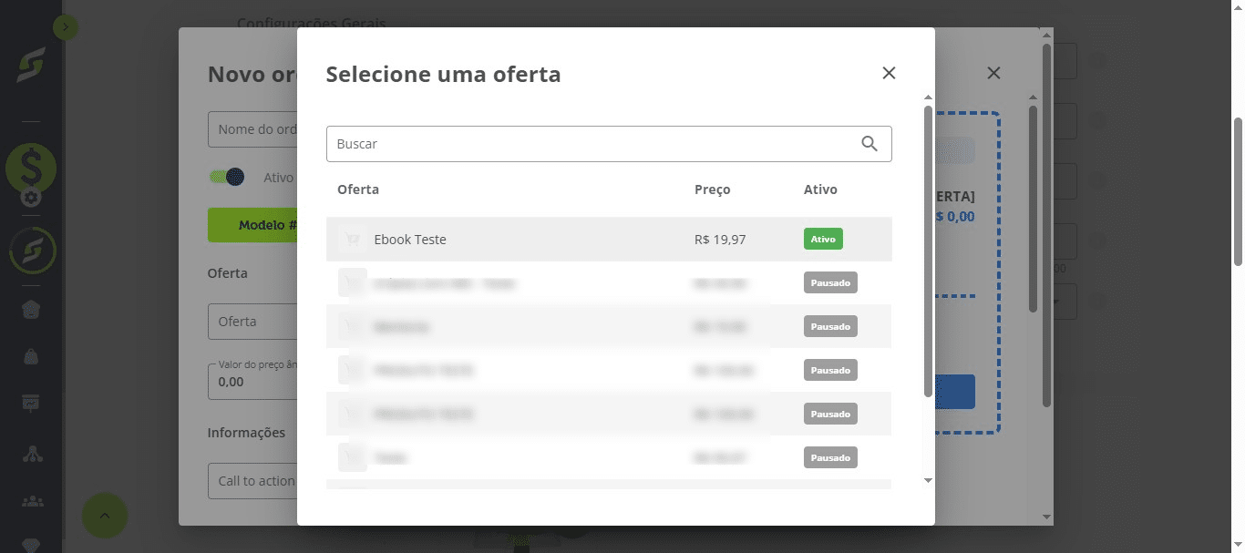 Clique na oferta. 