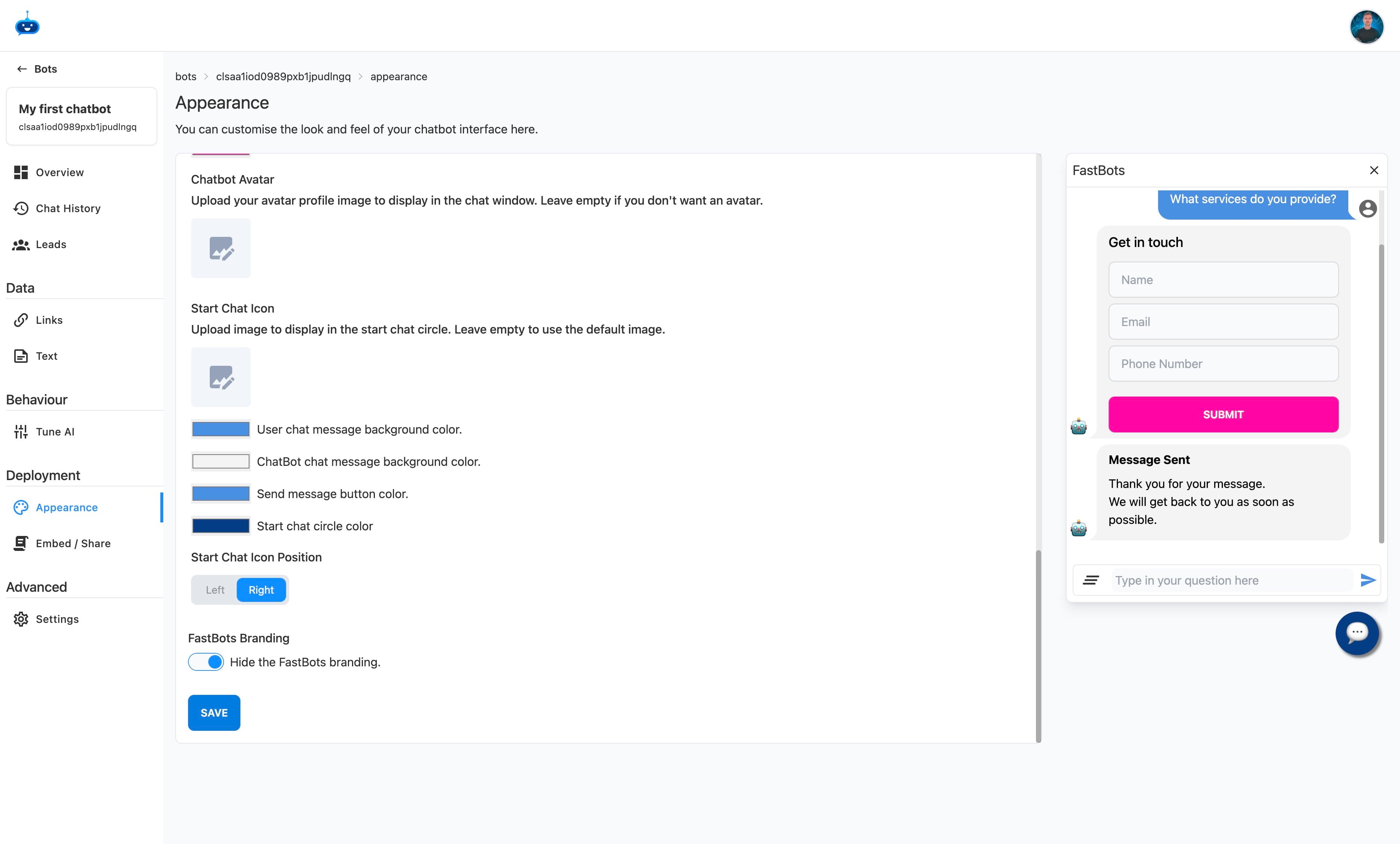 Click on "Save" to finish.